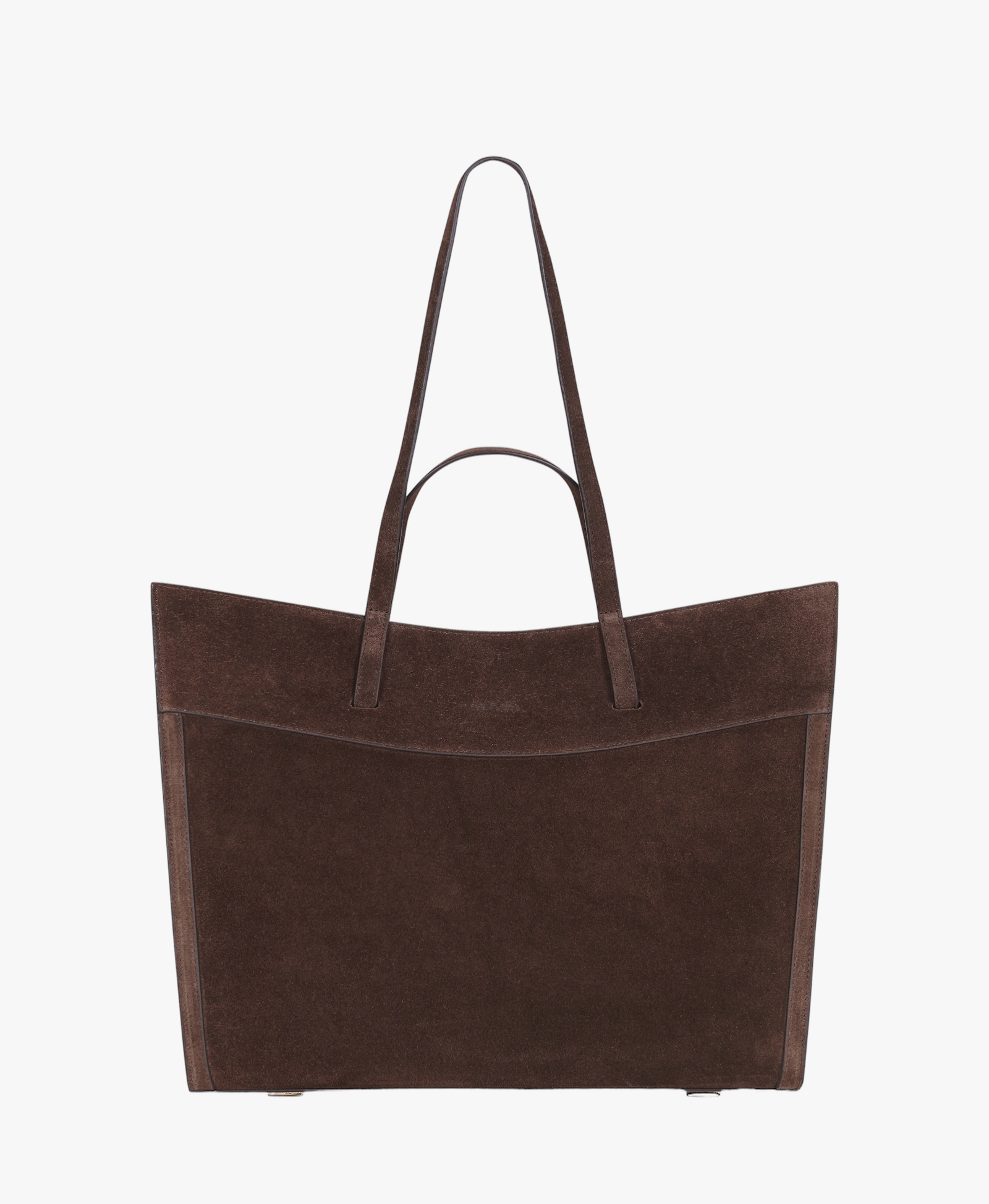 Shopping Bag Chocolat Suede made by Saonara