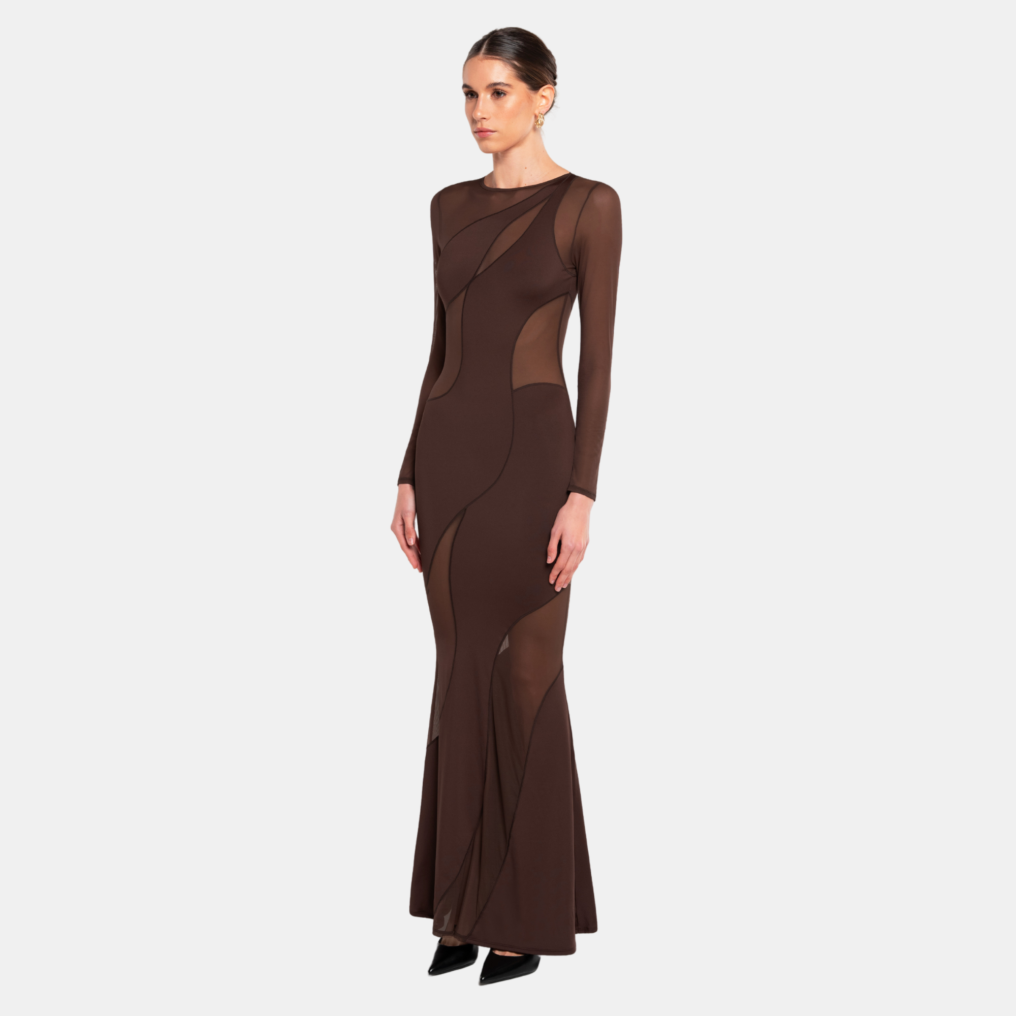 Shop Ow Collection Spiral Maxi Dress