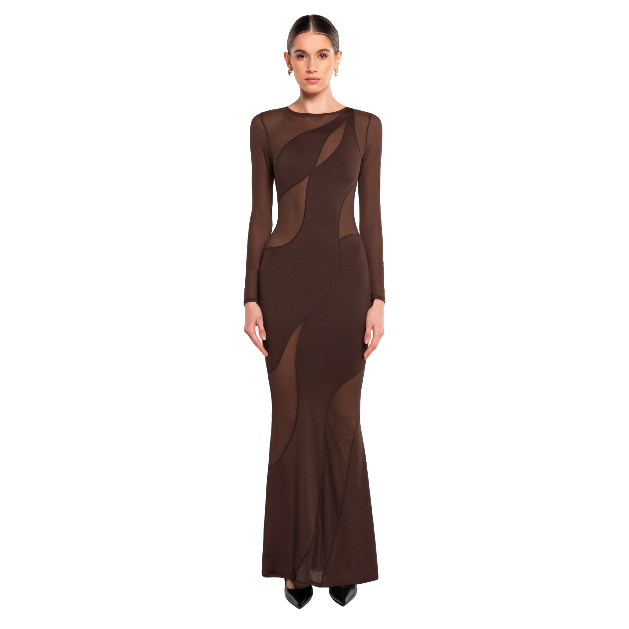 Shop Ow Collection Spiral Maxi Dress