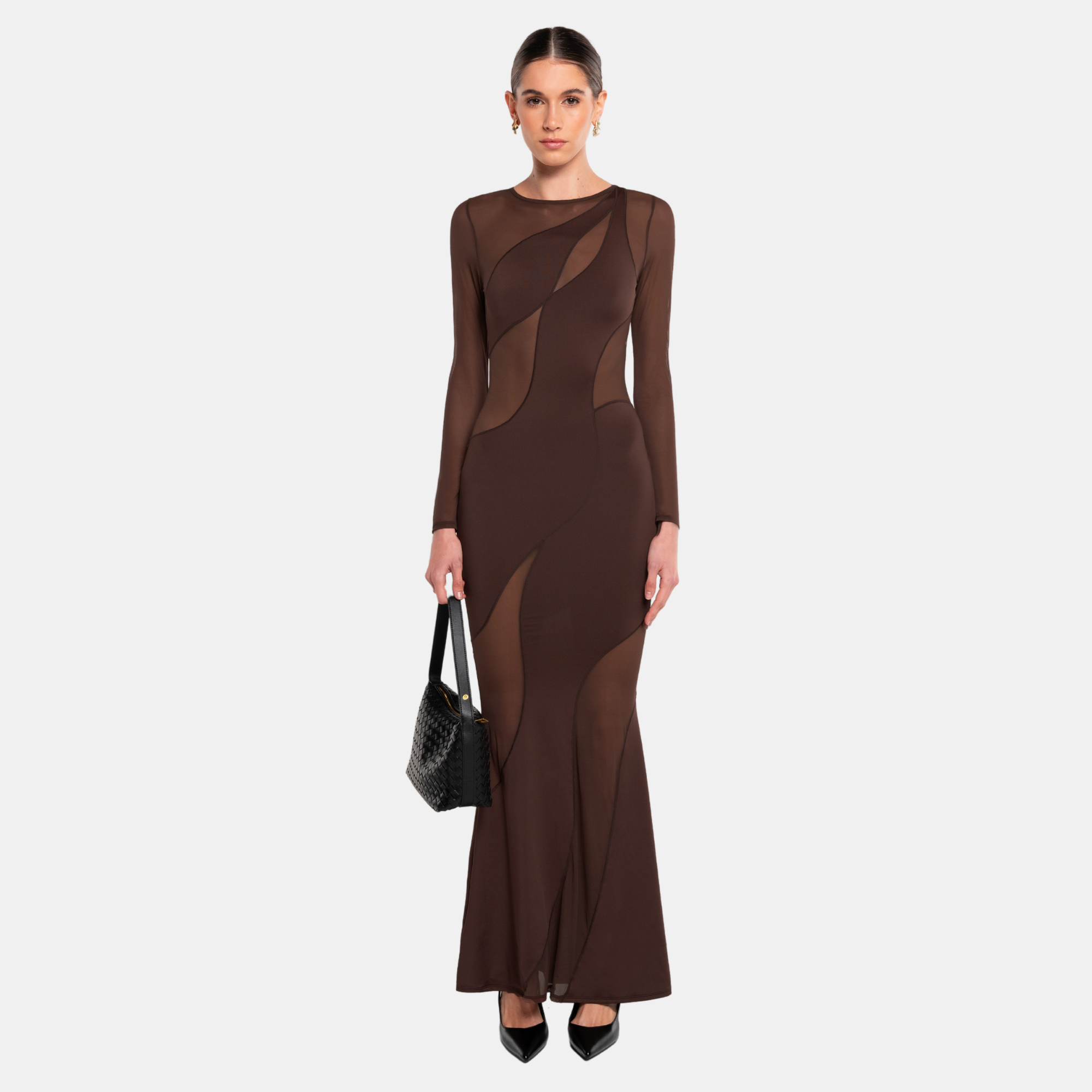 Shop Ow Collection Spiral Maxi Dress