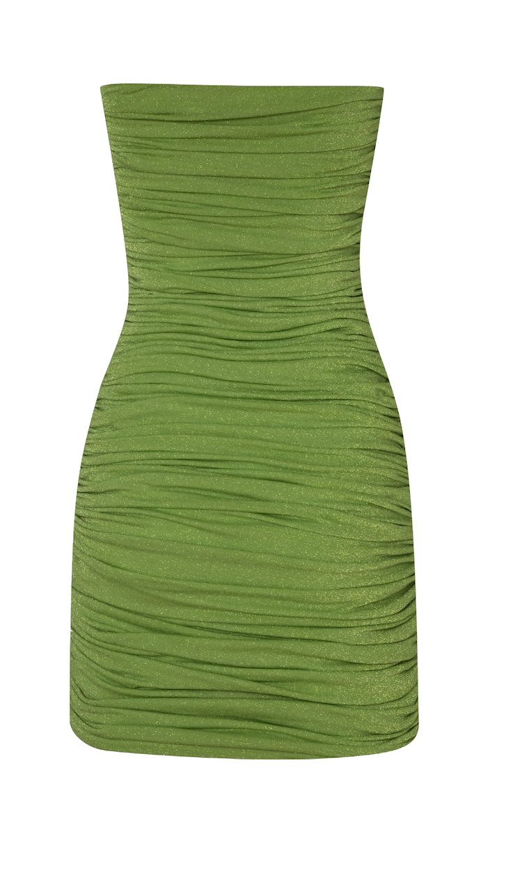 Shop Baobab Irene Mini Dress In Green