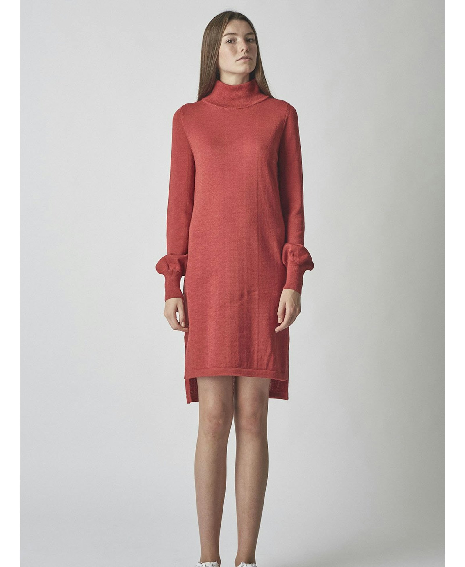 ONYX tunic dress in Red made by AYNI