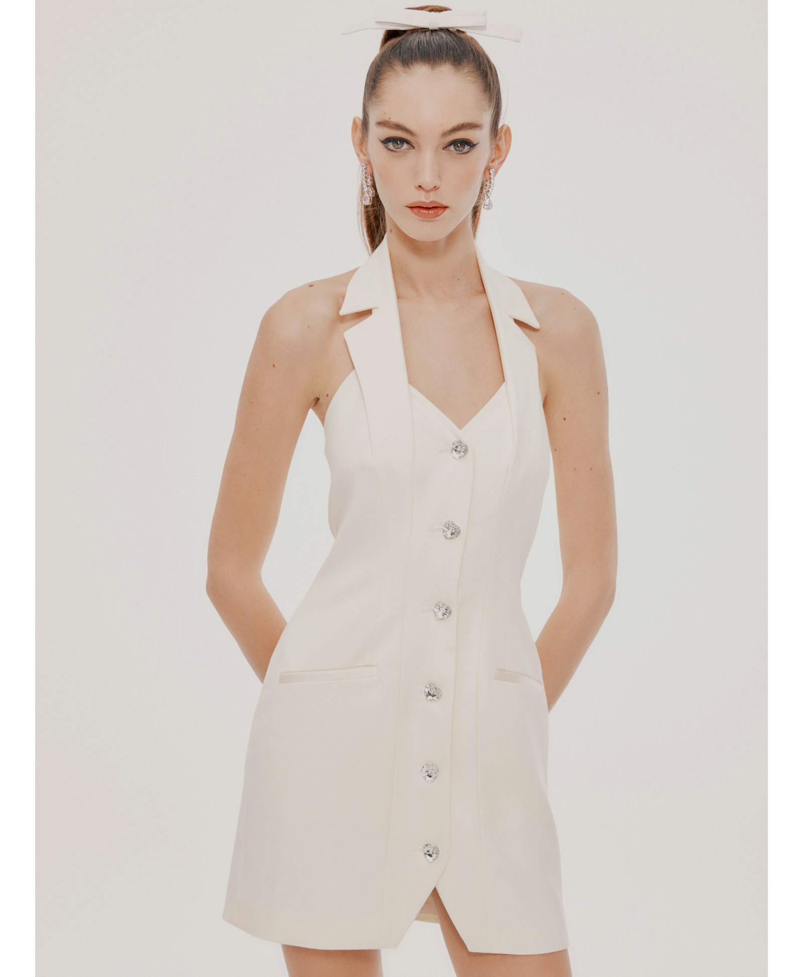 White Ciana Dress (Final Sale) made by Nana Jacqueline