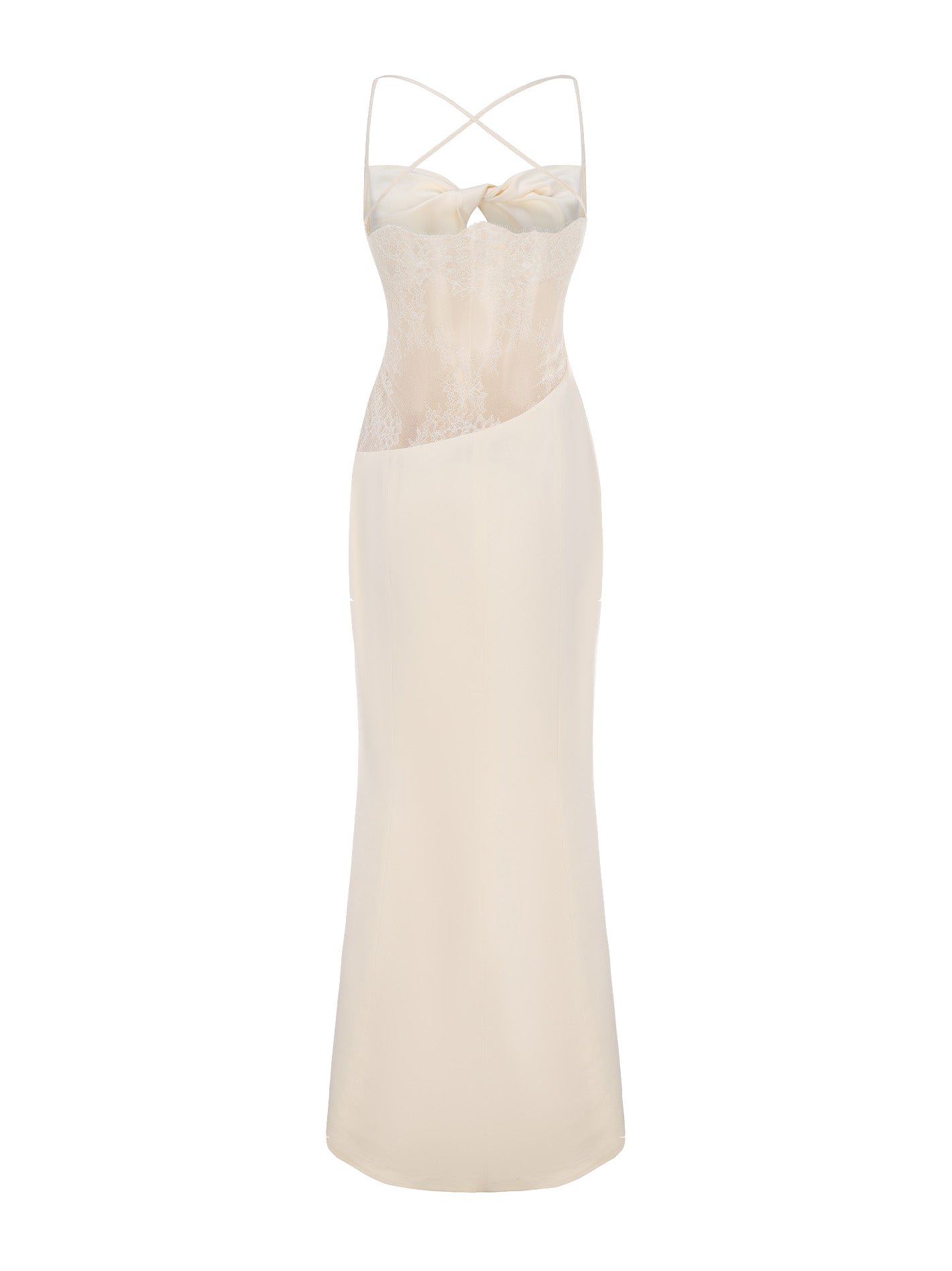 Shop Nana Jacqueline Alaina Dress (champagne) In White