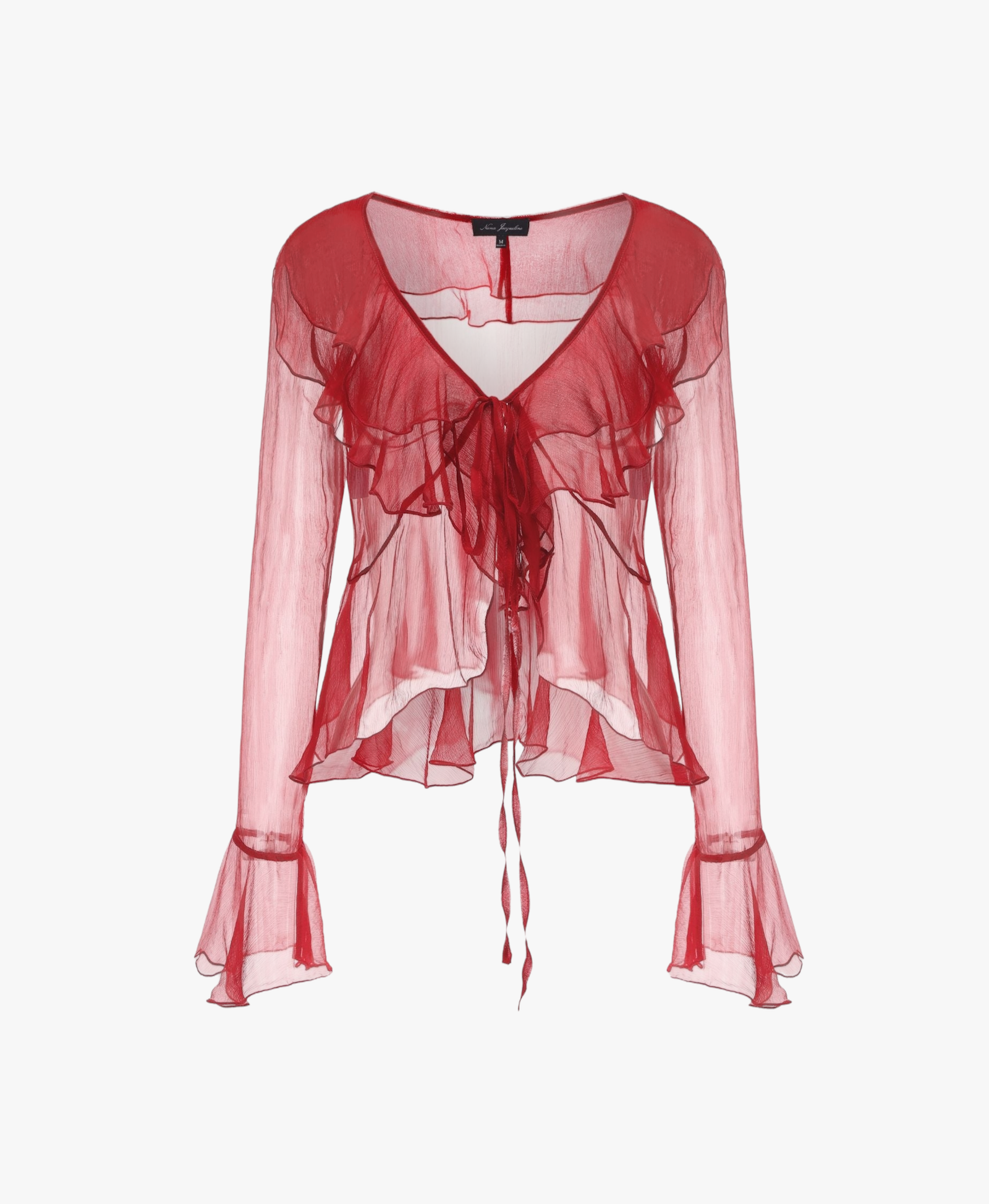 Annika Cardigan (Red) made by Nana Jacqueline