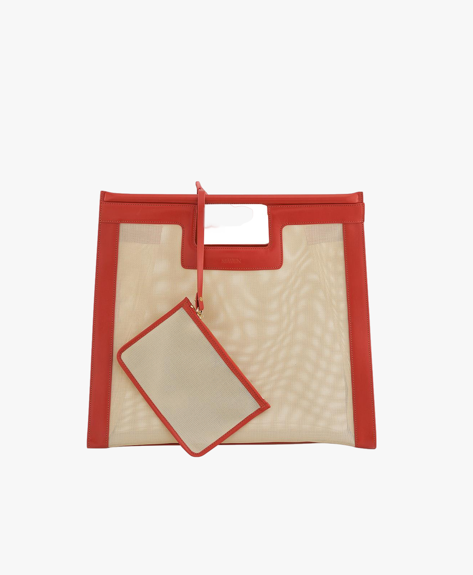 Maya Beach Bag Turuncu in Red made by Maven Bag