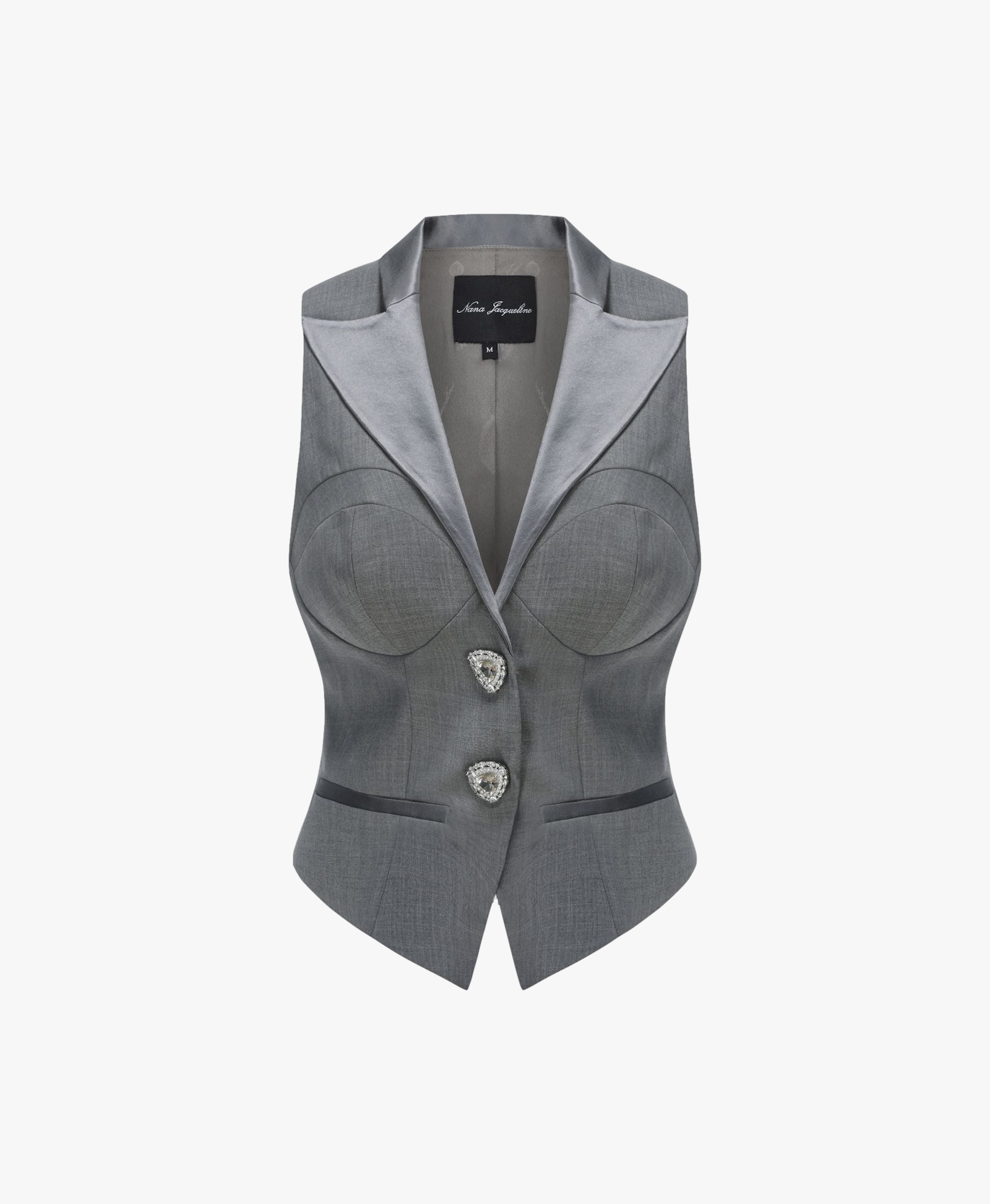 Diana Vest (Grey) in Grey made by Nana Jacqueline