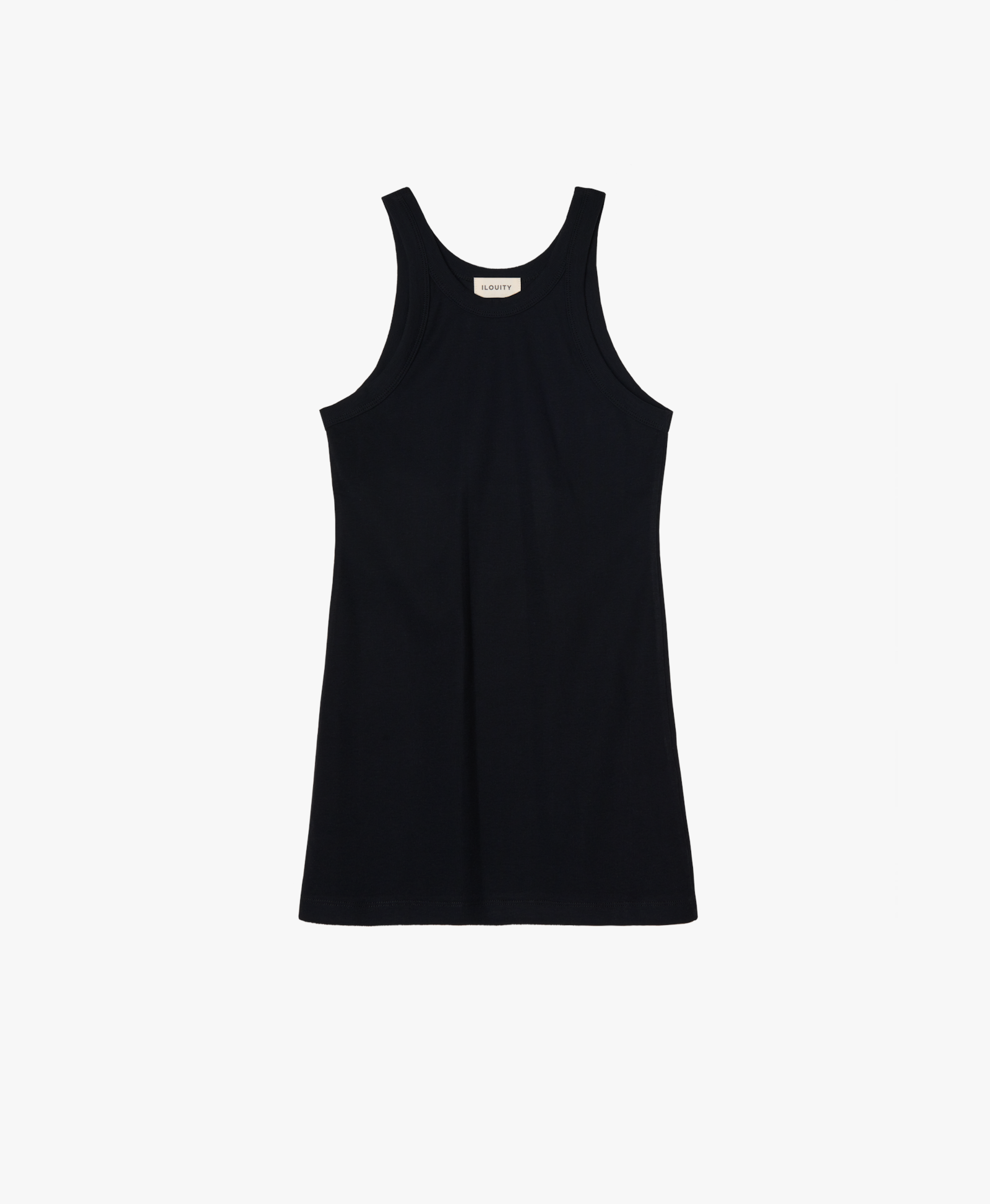 Ribbed Pregnancy Tank (Black/White/Grey Melange) made by Ilouity