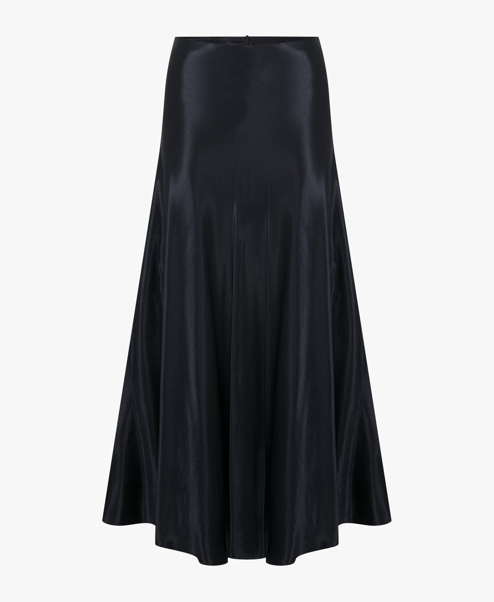 Lia Satin Maxi Skirt in Black made by Nazli Ceren
