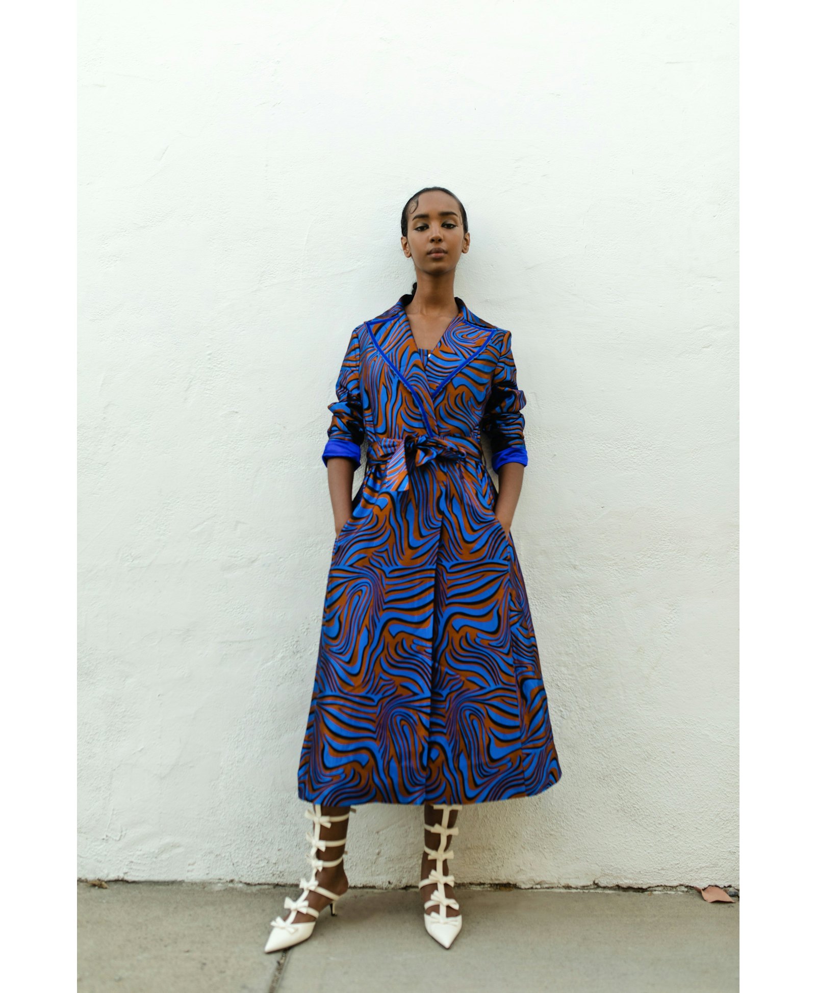 Blue Marilyn Coat № 23 made by ANDREEVA