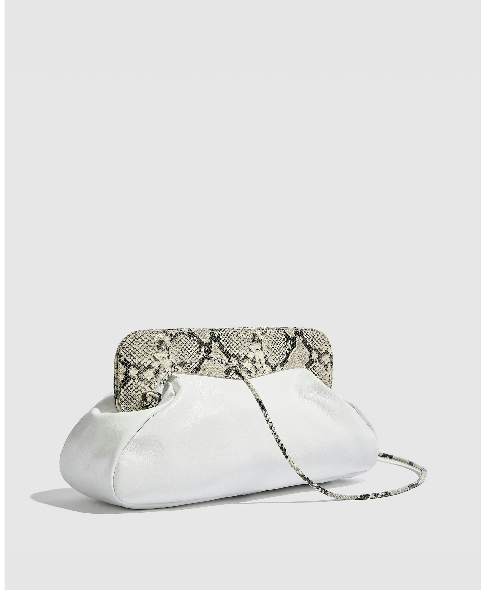 Constanza maxi white & python made by Phialebel