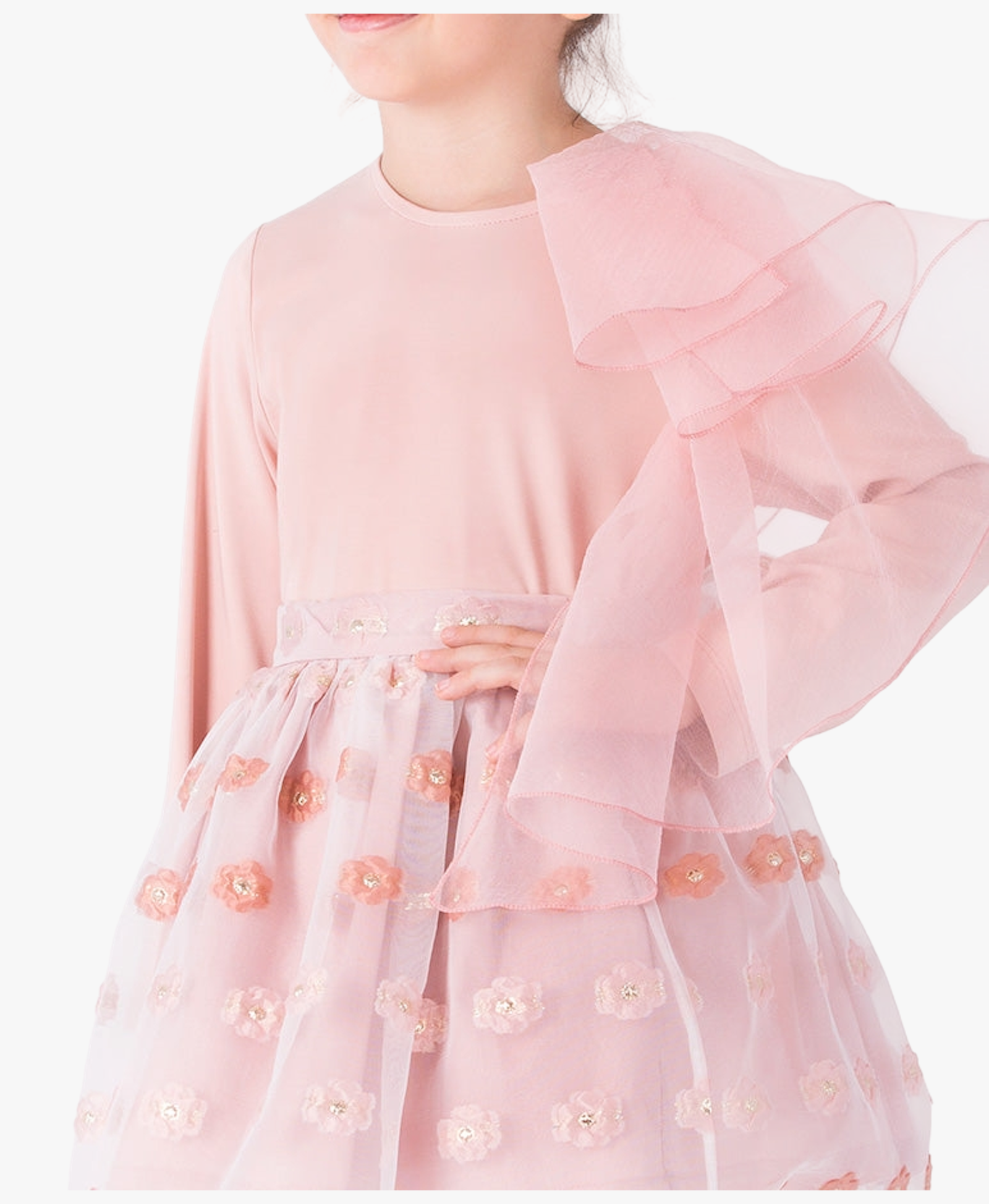 Tulle Ruffles Girls Outfit | 2 Pieces made by Mama Luma