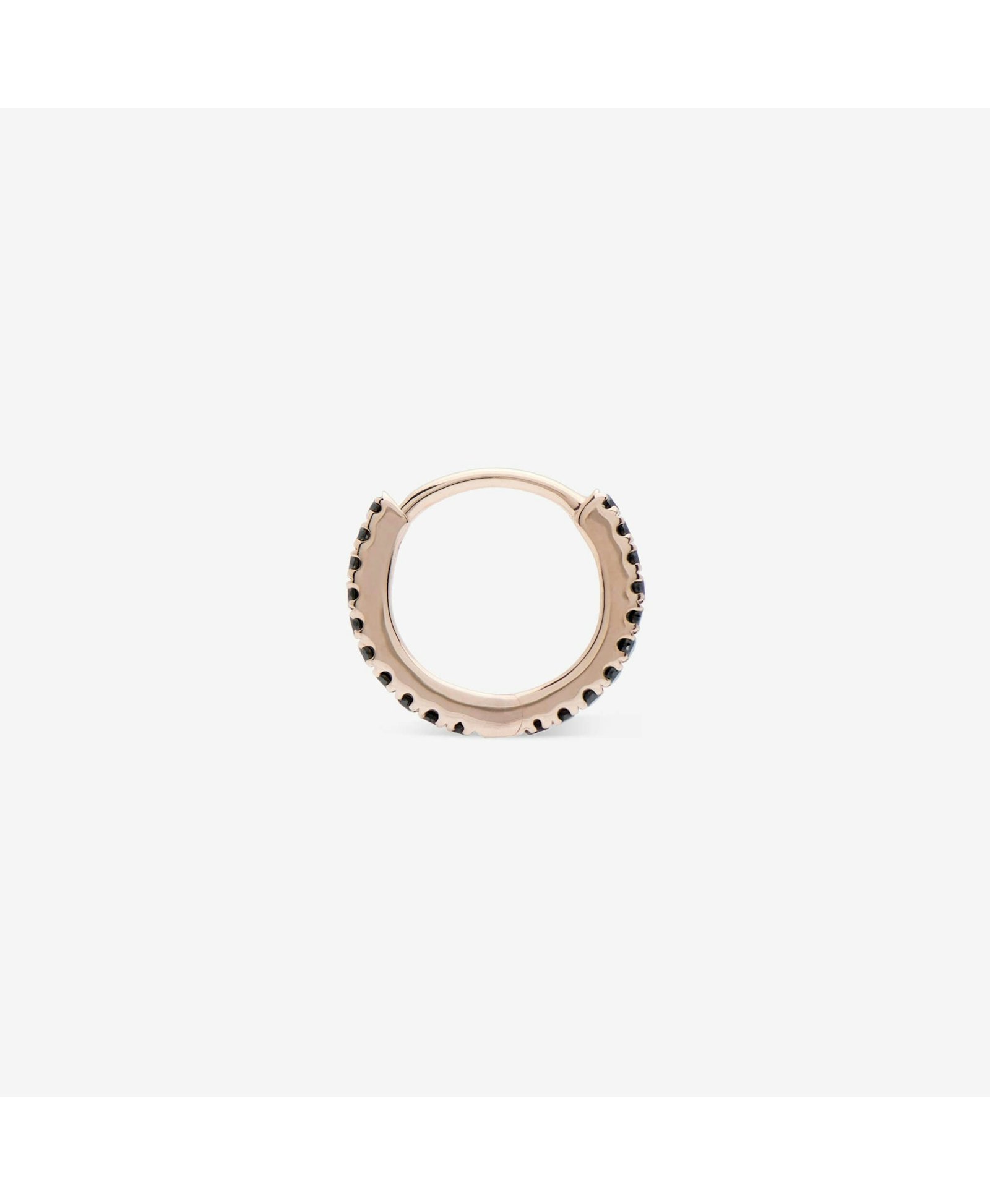 HUGGIE BLACK DIAMOND & ROSE GOLD - 9mm made by ENNUI
