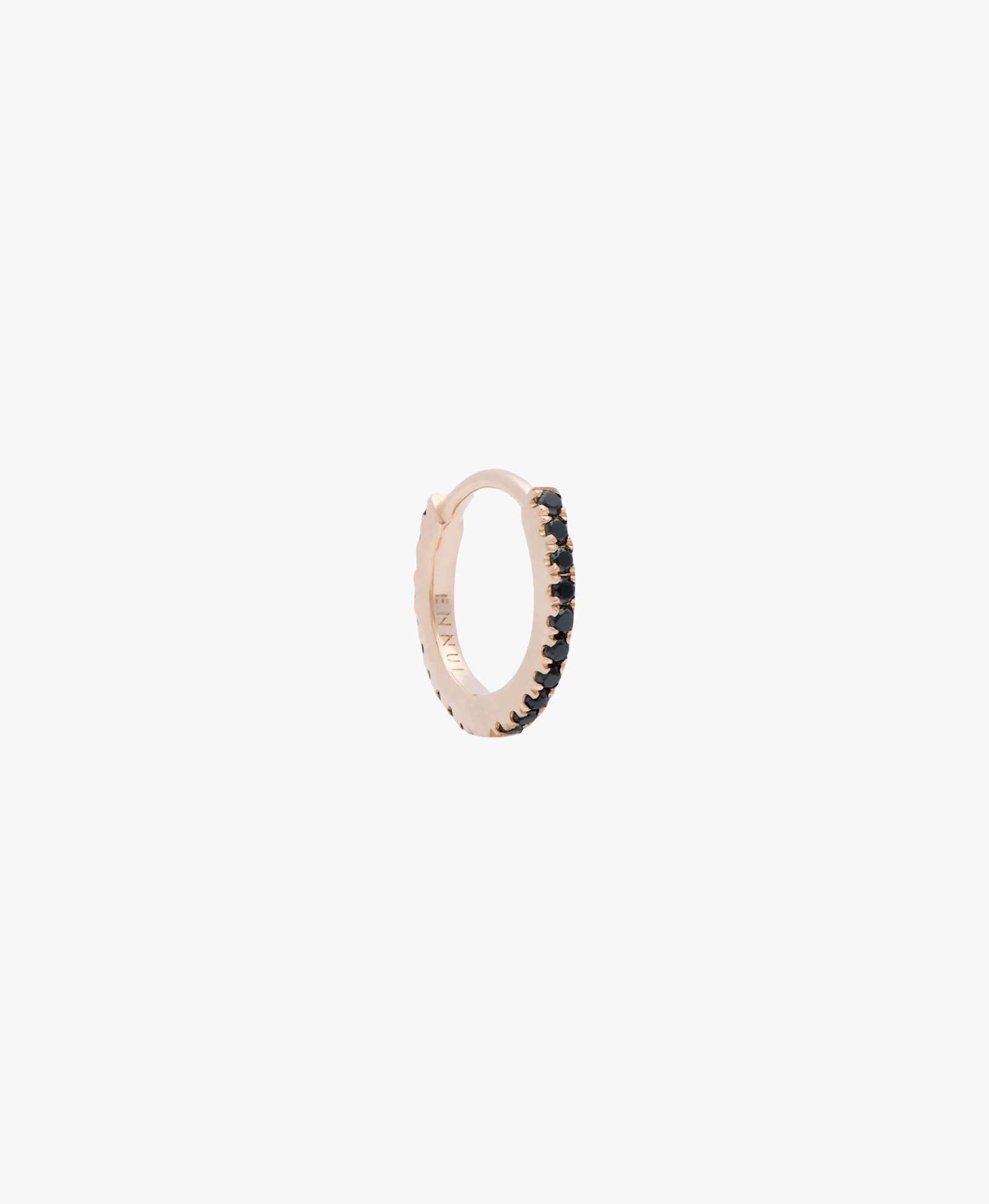 HUGGIE BLACK DIAMOND & ROSE GOLD - 9mm made by ENNUI