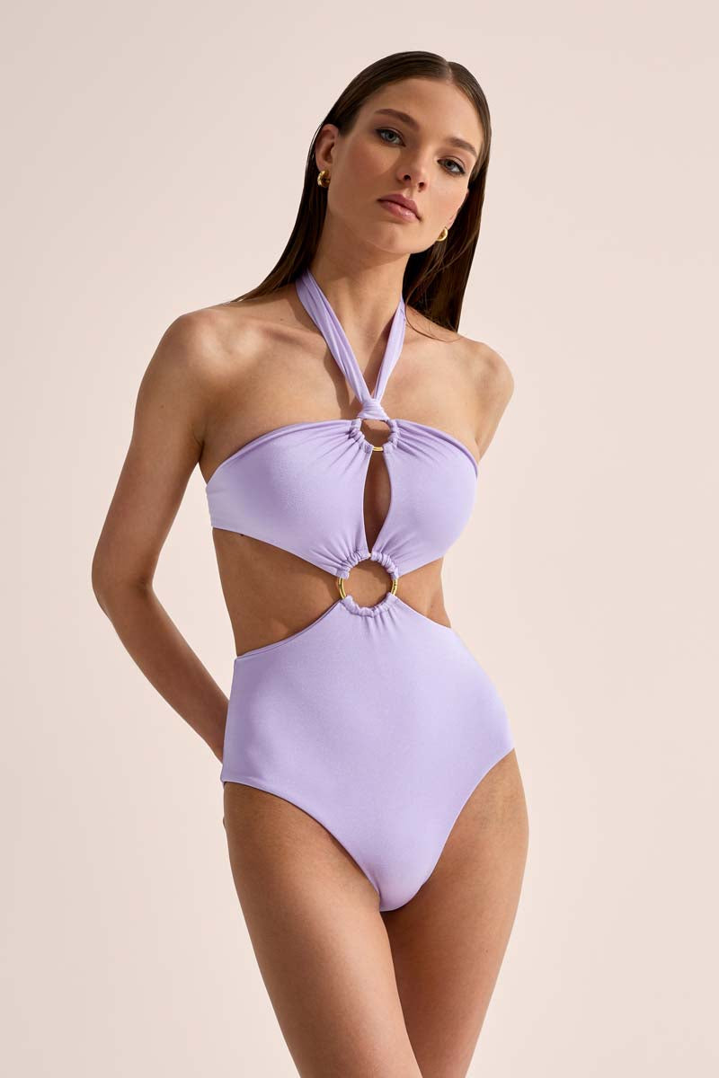 Shop disco Hoop Swimsuit Periwinkle from Cin Cin at Seezona