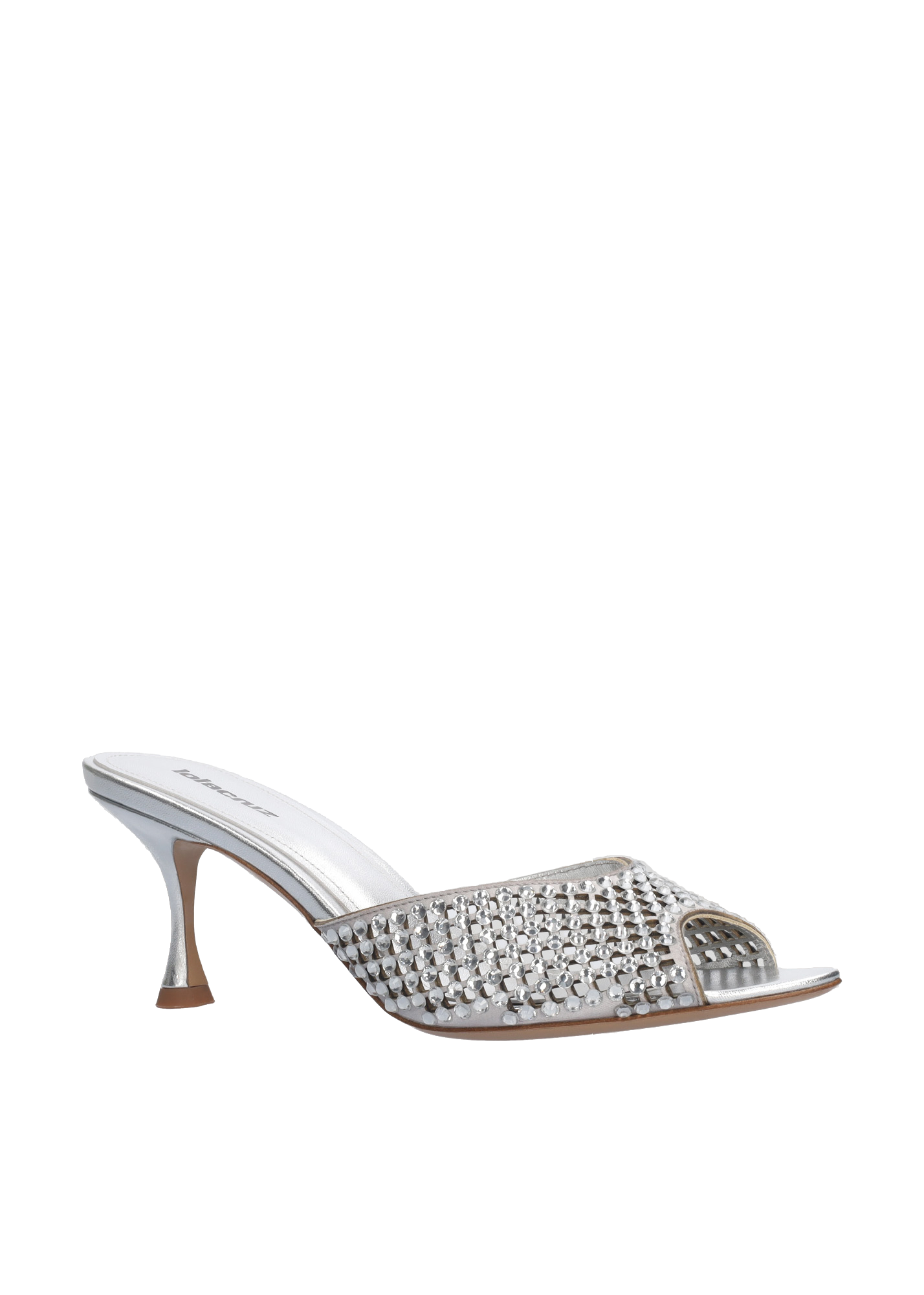 Lola Cruz Shoes Elaia Sandal 65 In Silver