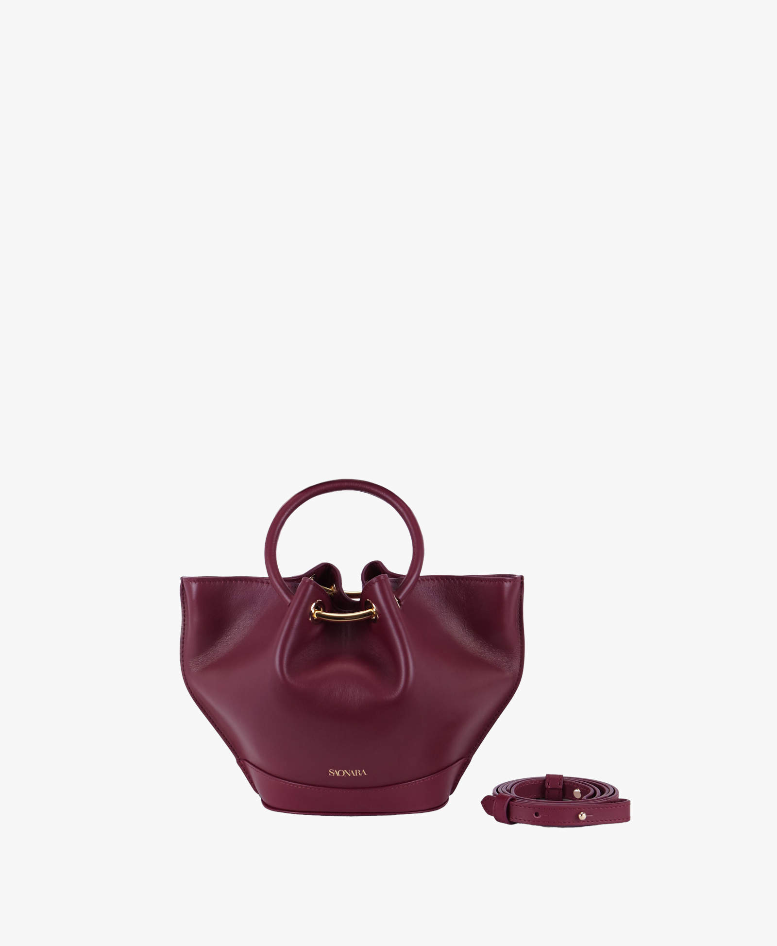 SAONARA MINI BERRY LEATHER BAG made by Saonara