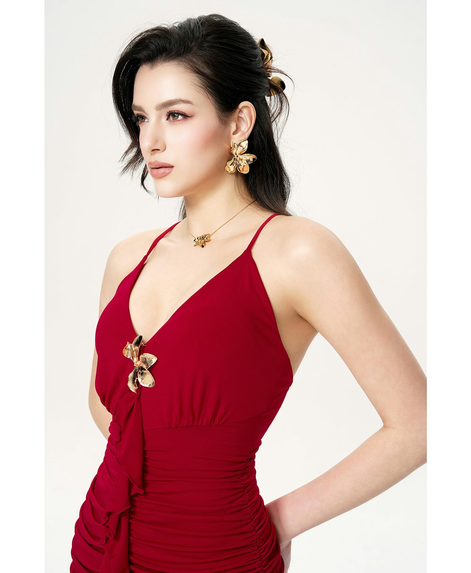 Violet Dress (Red) made by Nana Jacqueline