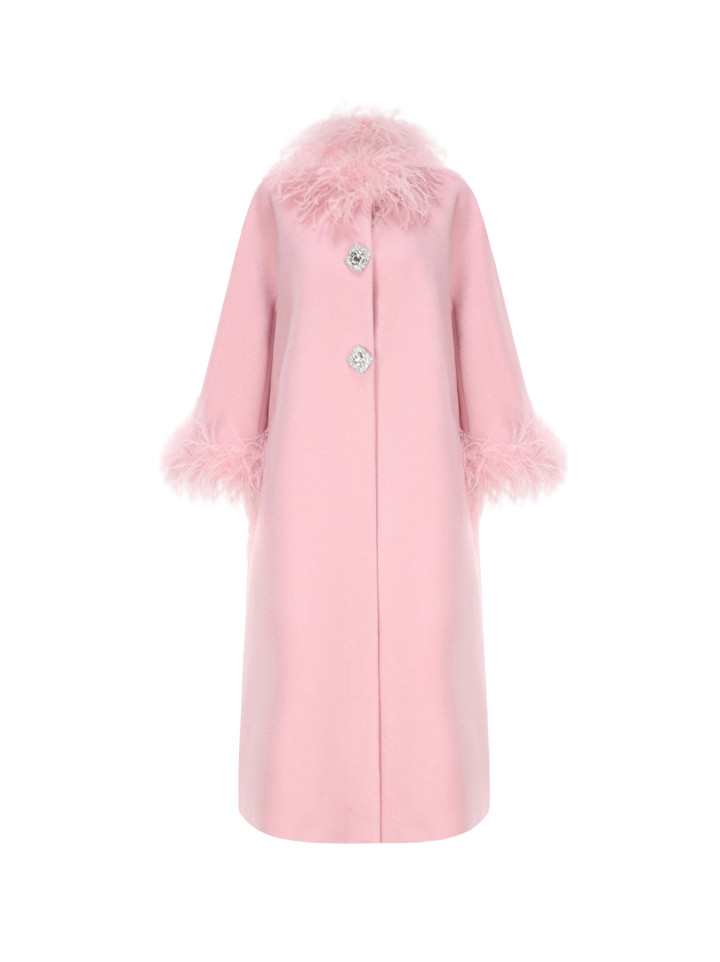 Nana Jacqueline Nina Feather Coat (pink)