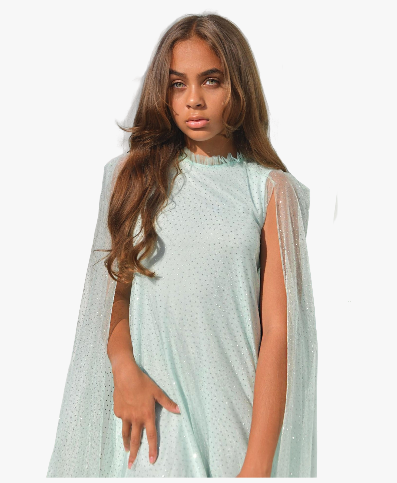 Sparkle Cape Girls Dress made by Mama Luma