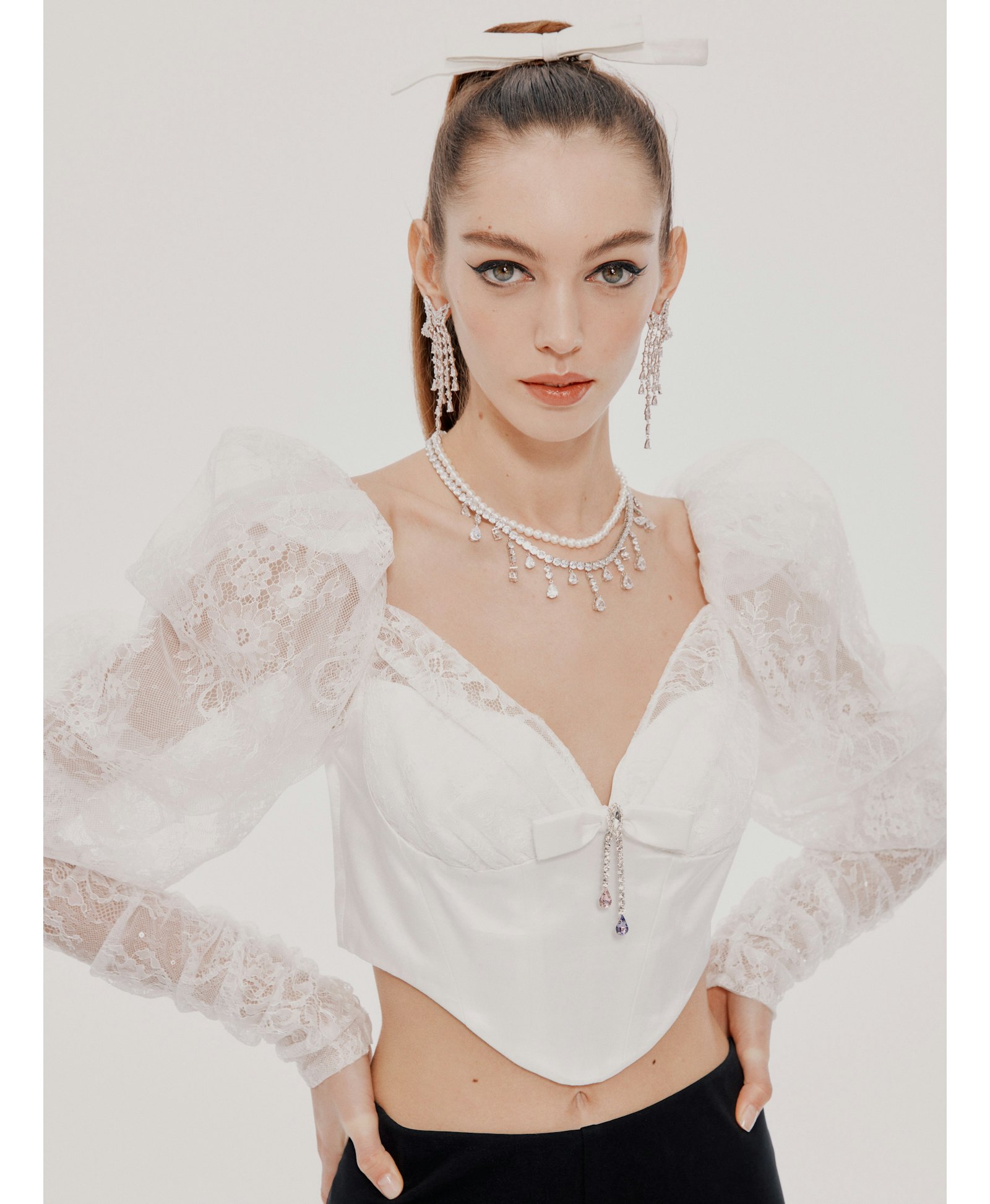 Alessandra Top (Final Sale) in White made by Nana Jacqueline