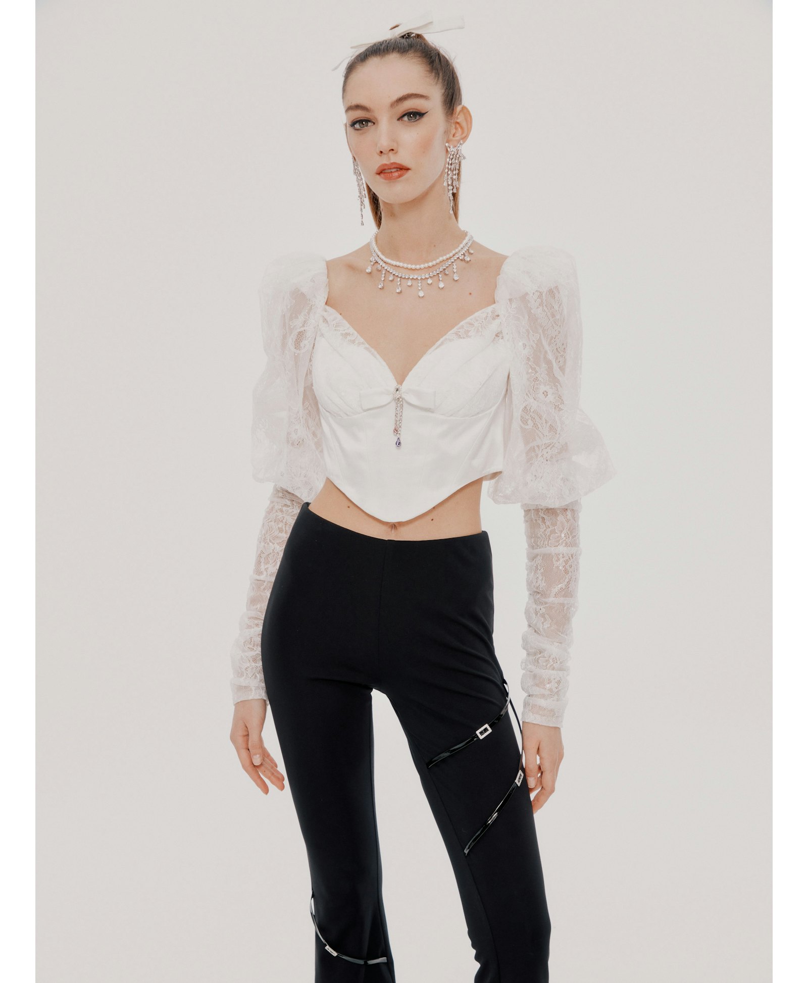 Alessandra Top (Final Sale) in White made by Nana Jacqueline