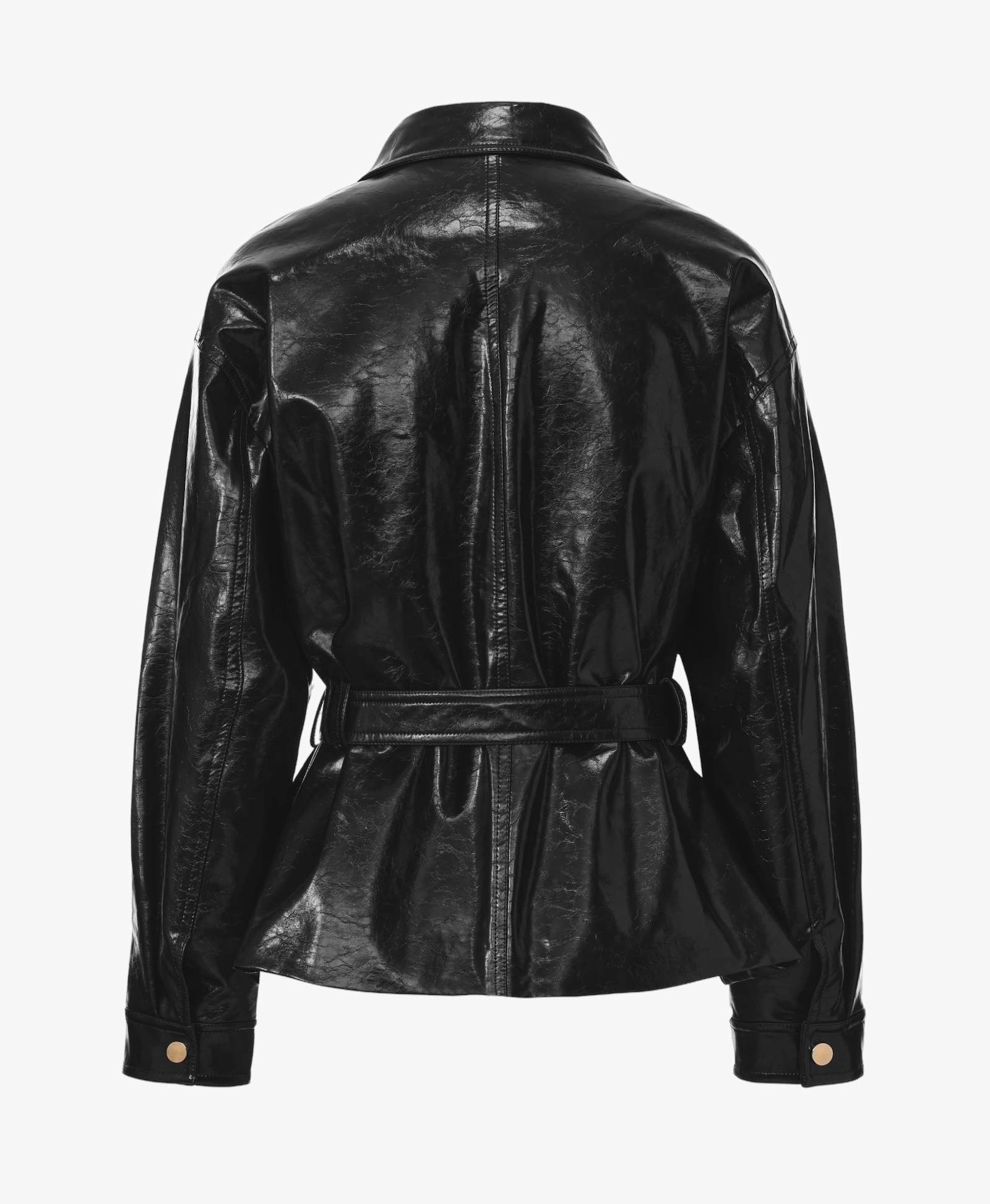 Isabella Vegan Leather Jacket (Black) made by Nana Jacqueline