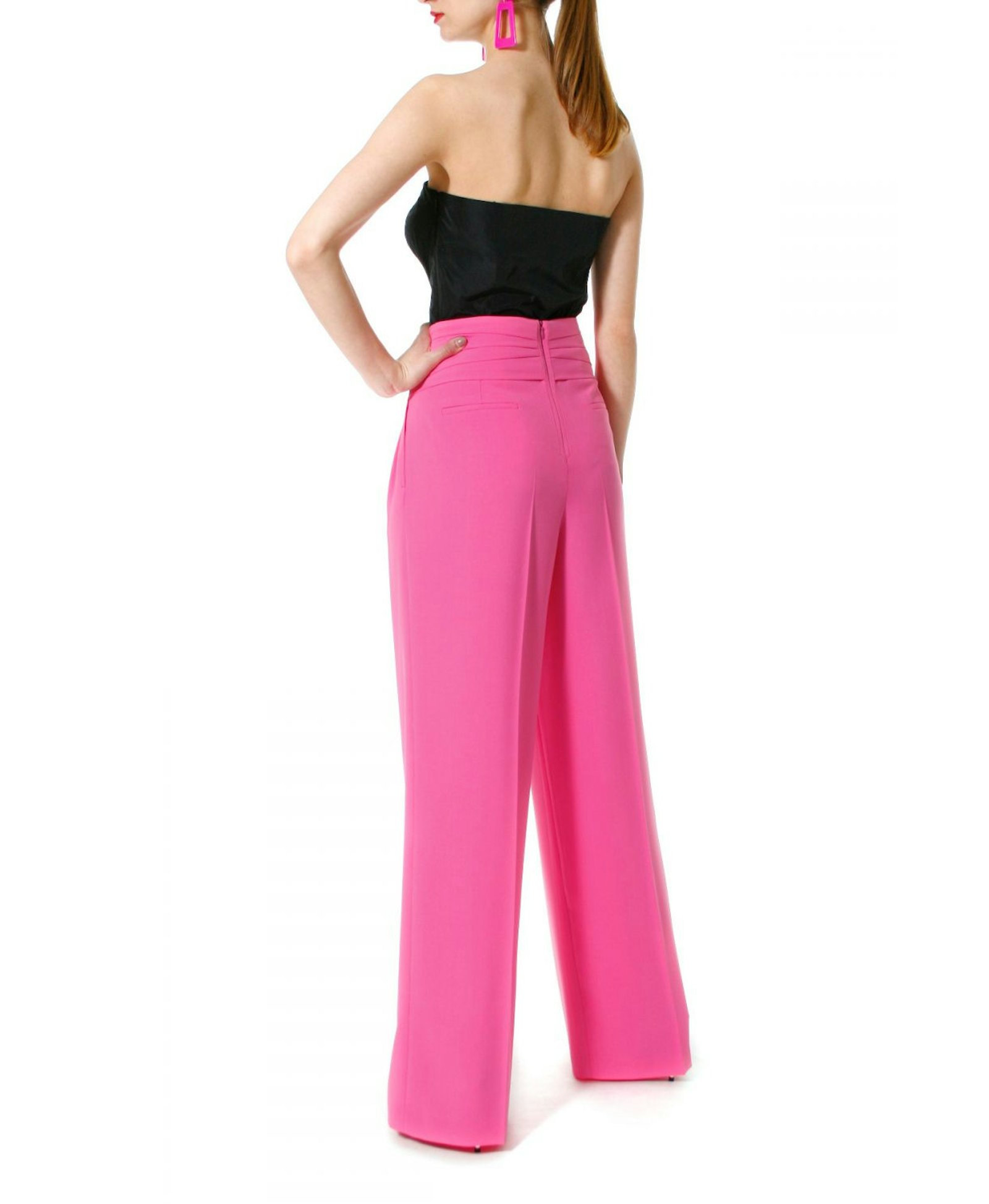 Trousers Sofia Pink Carnation made by HALEWSKI