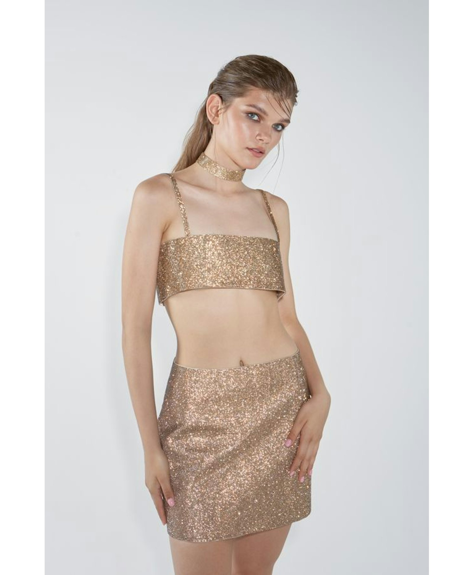 Charlotte Choker Vintage Gold made by NUÉ