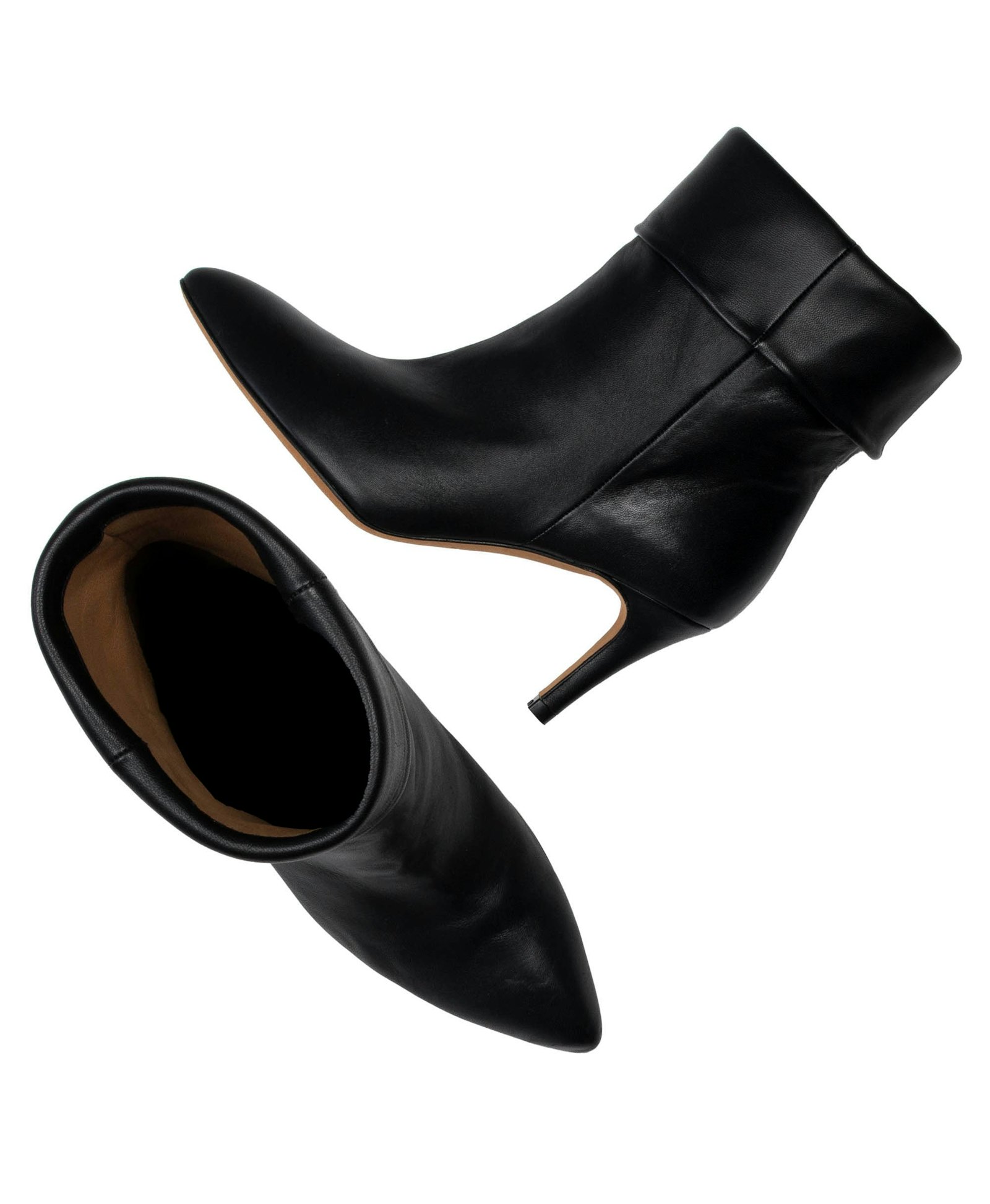 BLACK-COLORED ANKLE BOOTS made by Toral