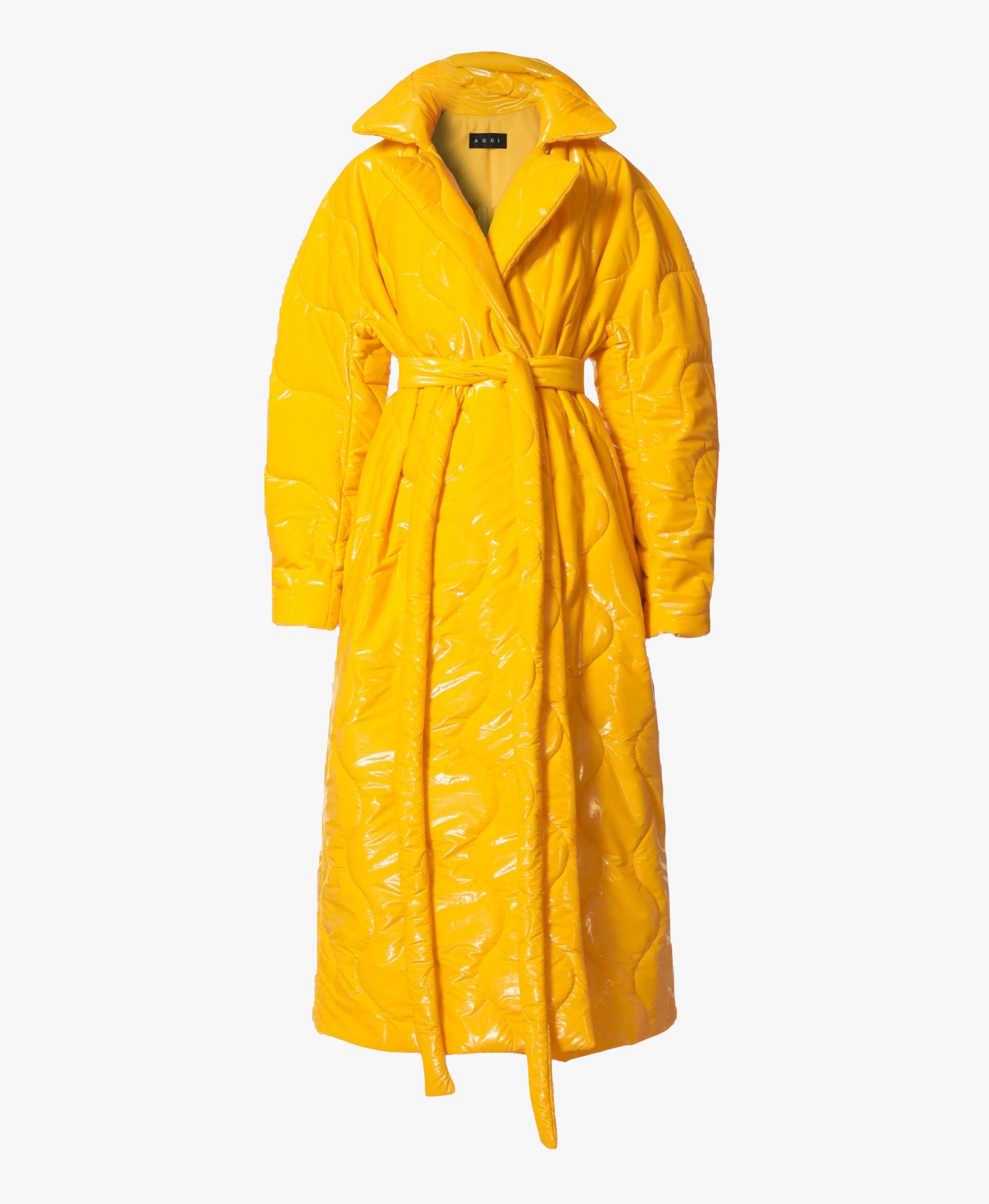 Coat Harlow Super Yellow in Yellow made by HALEWSKI