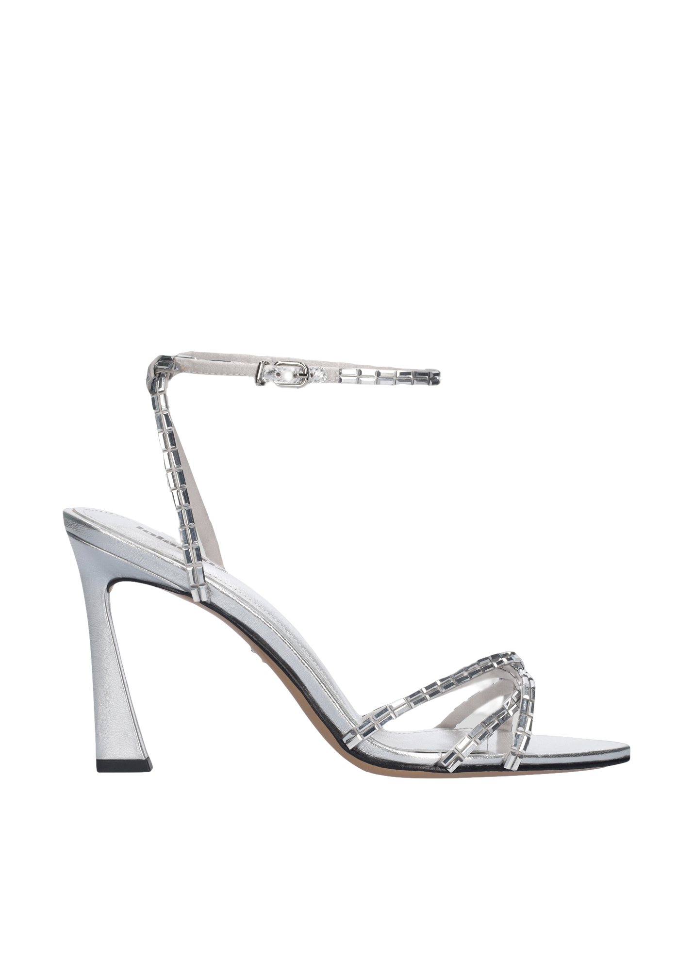 Lola Cruz Shoes Lucie Sandal 95 In Silver