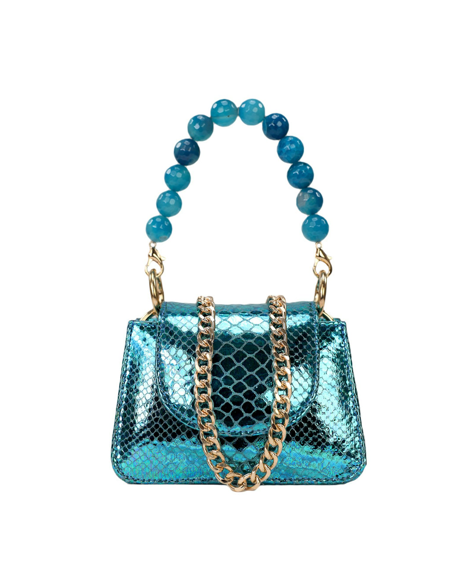 Horra - Metallic Turquoise - Mini Bag made by ALIEL