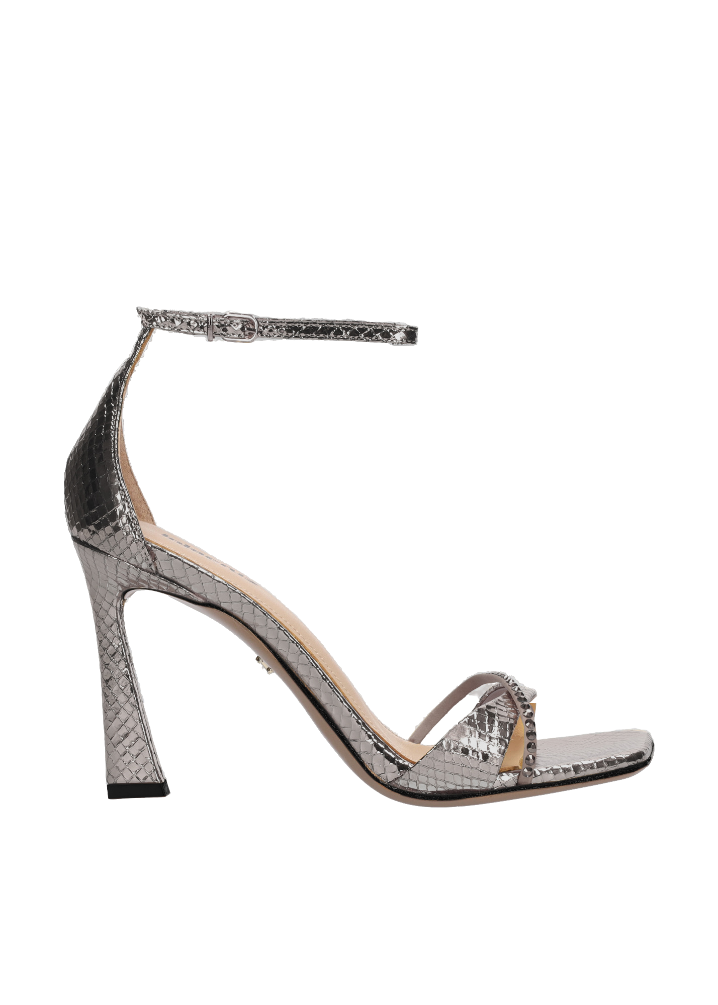 Lola Cruz Shoes Celia Sandal 95 In Metallic