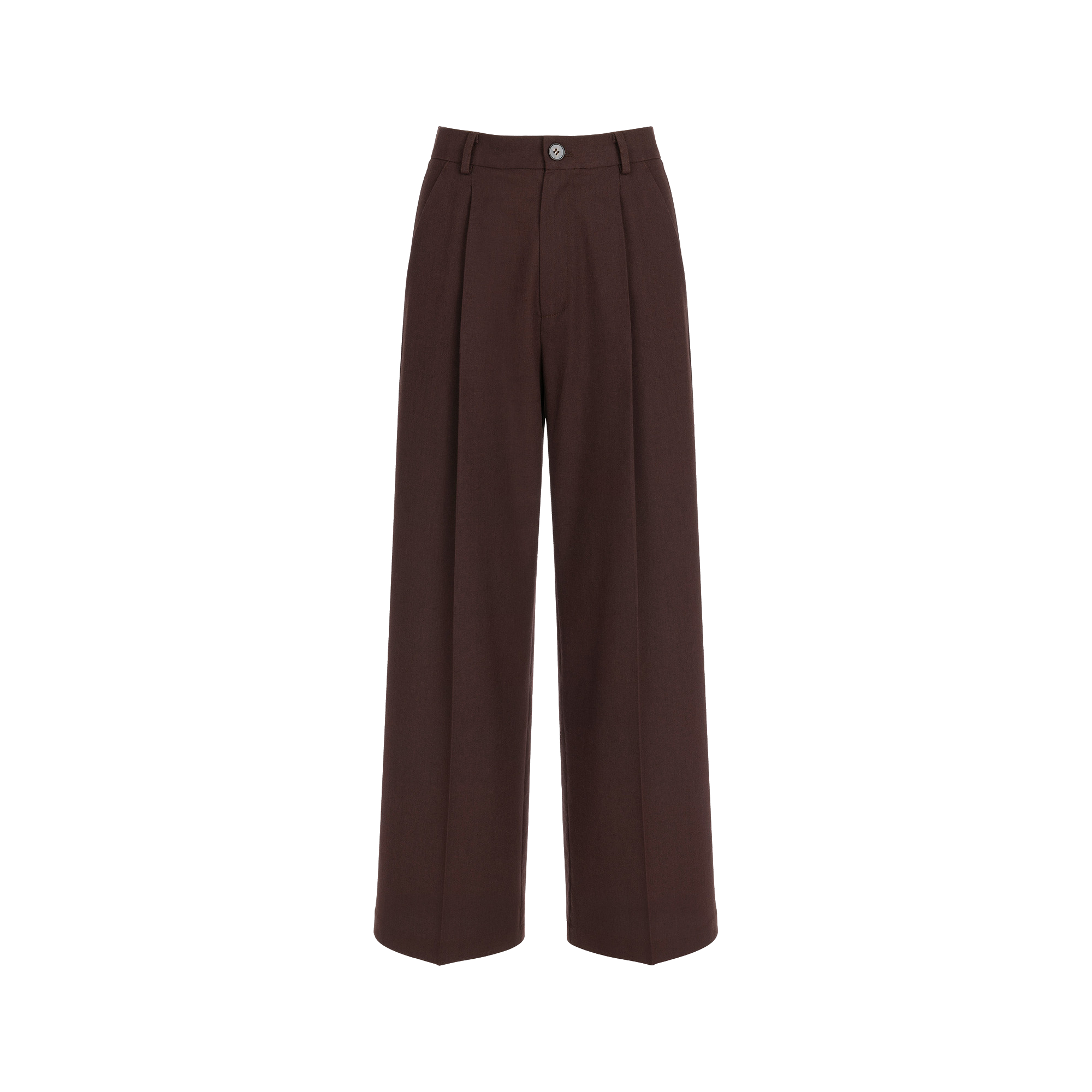 Wiktoria Frankowska Harbor Harmony Suit Trousers In Brown