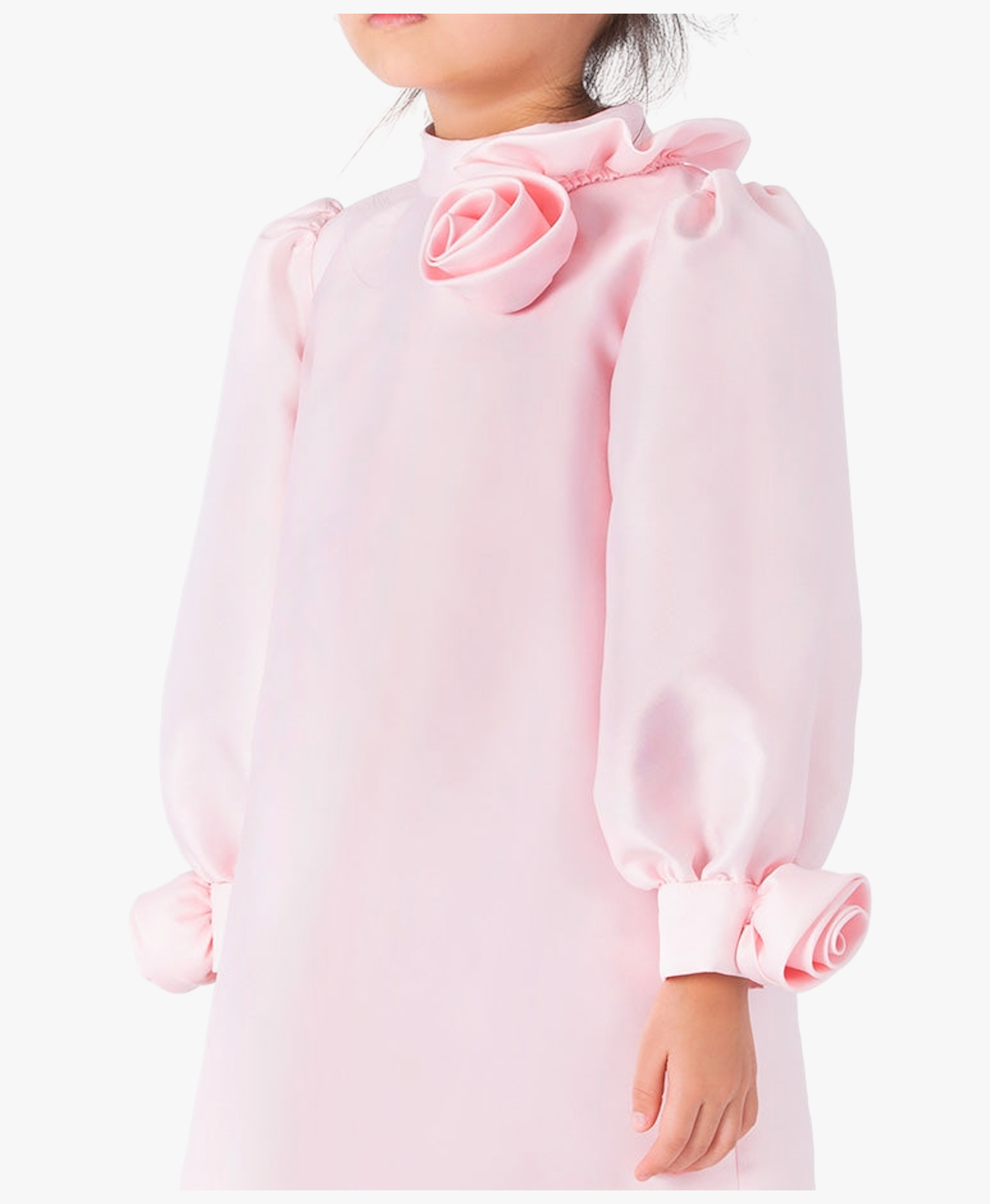 3D Rose Appliqué Girls Dress made by Mama Luma