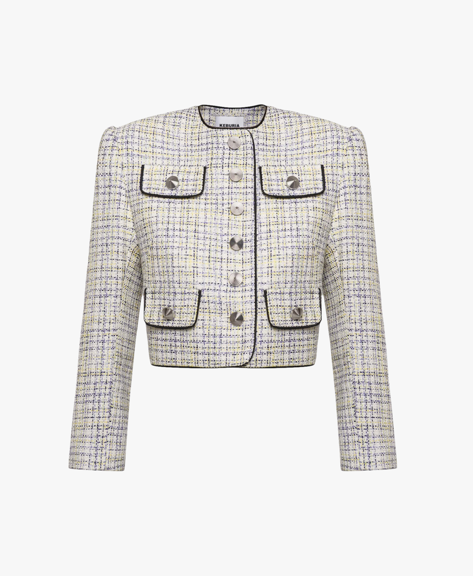 TWEED BLAZER in Grey made by KEBURIA