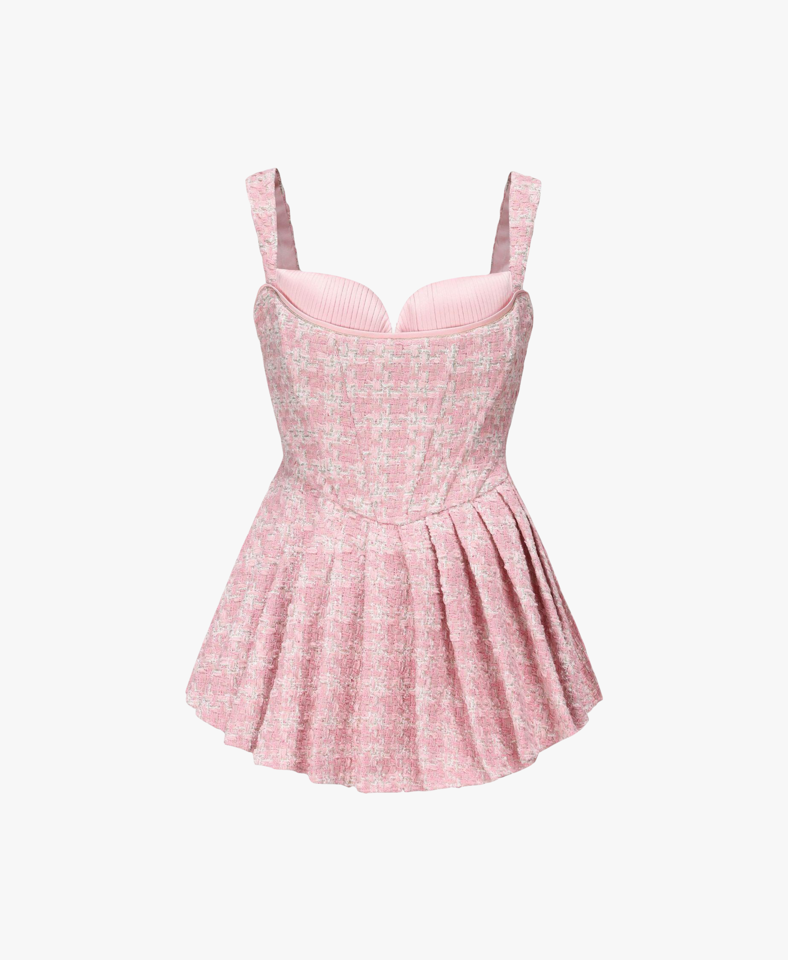 Chelsea Tweed Dress (Pink) in Pink made by Nana Jacqueline