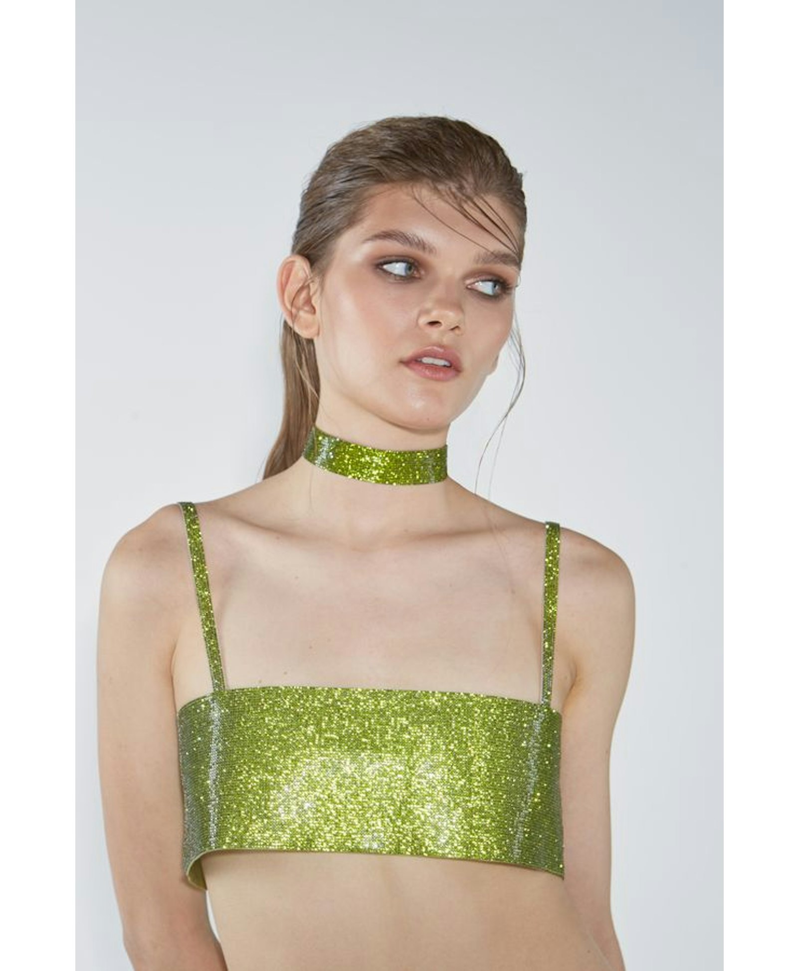 Charlotte Choker Lime Green made by NUÉ