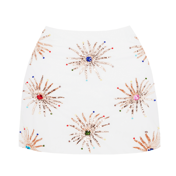 Oceanus Swimwear Callie Co-ord Skirt White