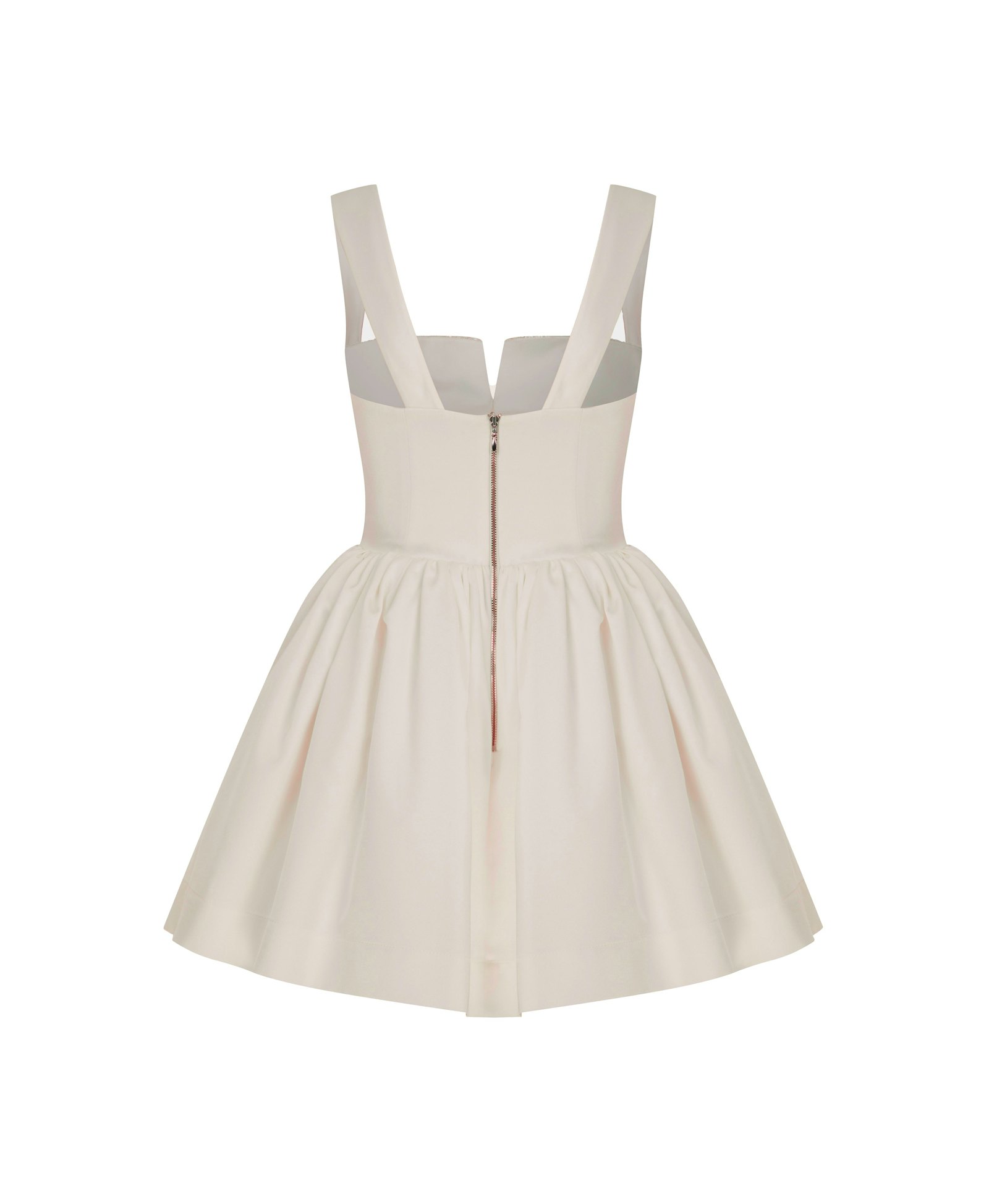 Leanne Satin Mini Dress In Sorbet made by Nazli Ceren