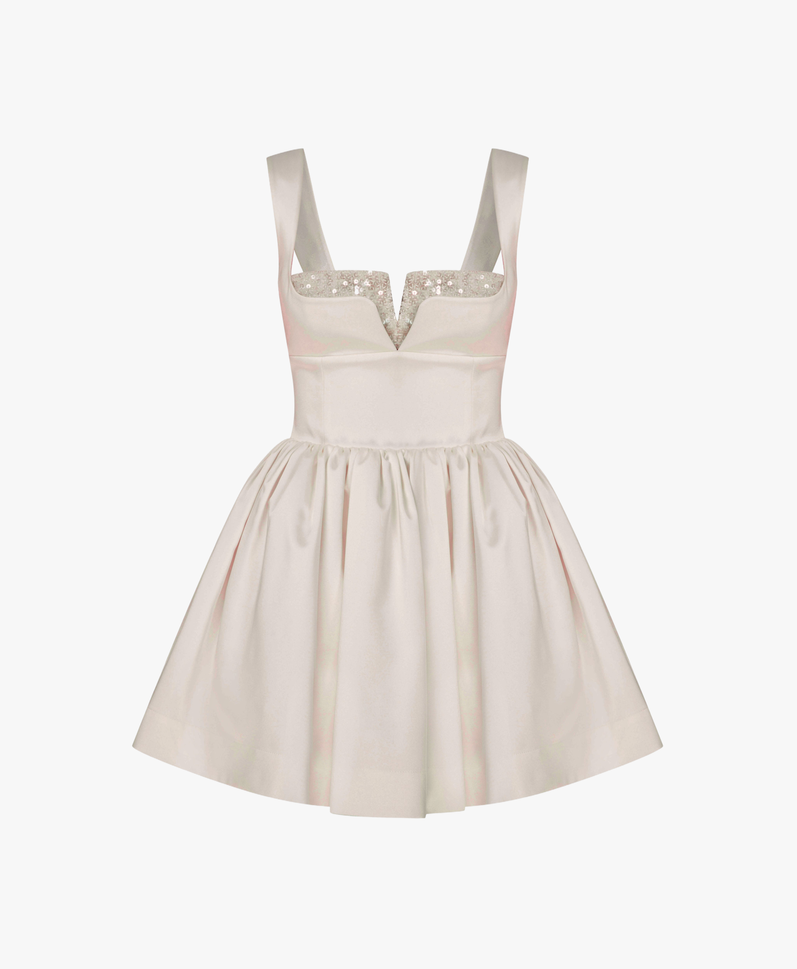 Leanne Satin Mini Dress In Sorbet made by Nazli Ceren