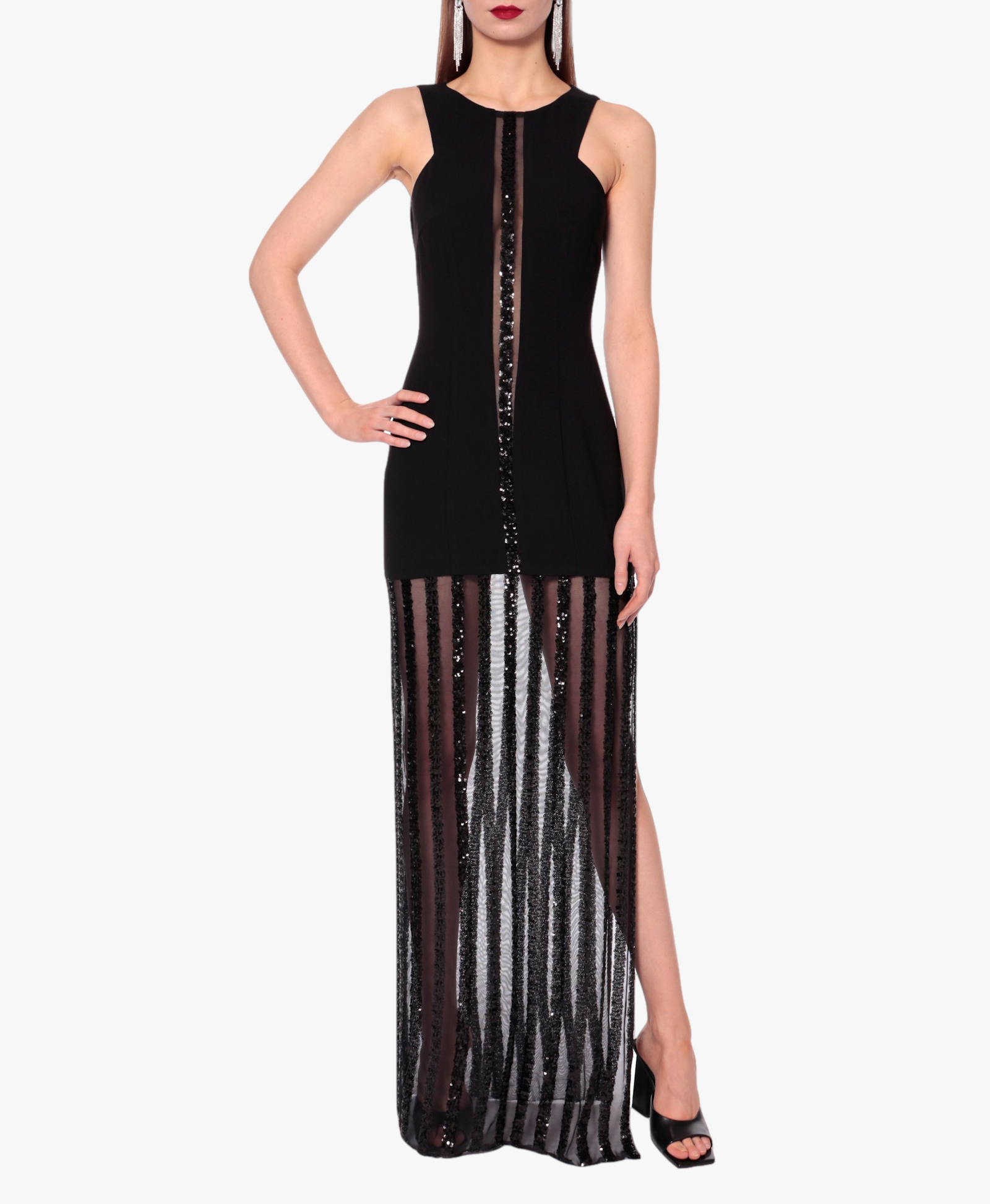 Dress Charlotte Black Magic in Black made by HALEWSKI