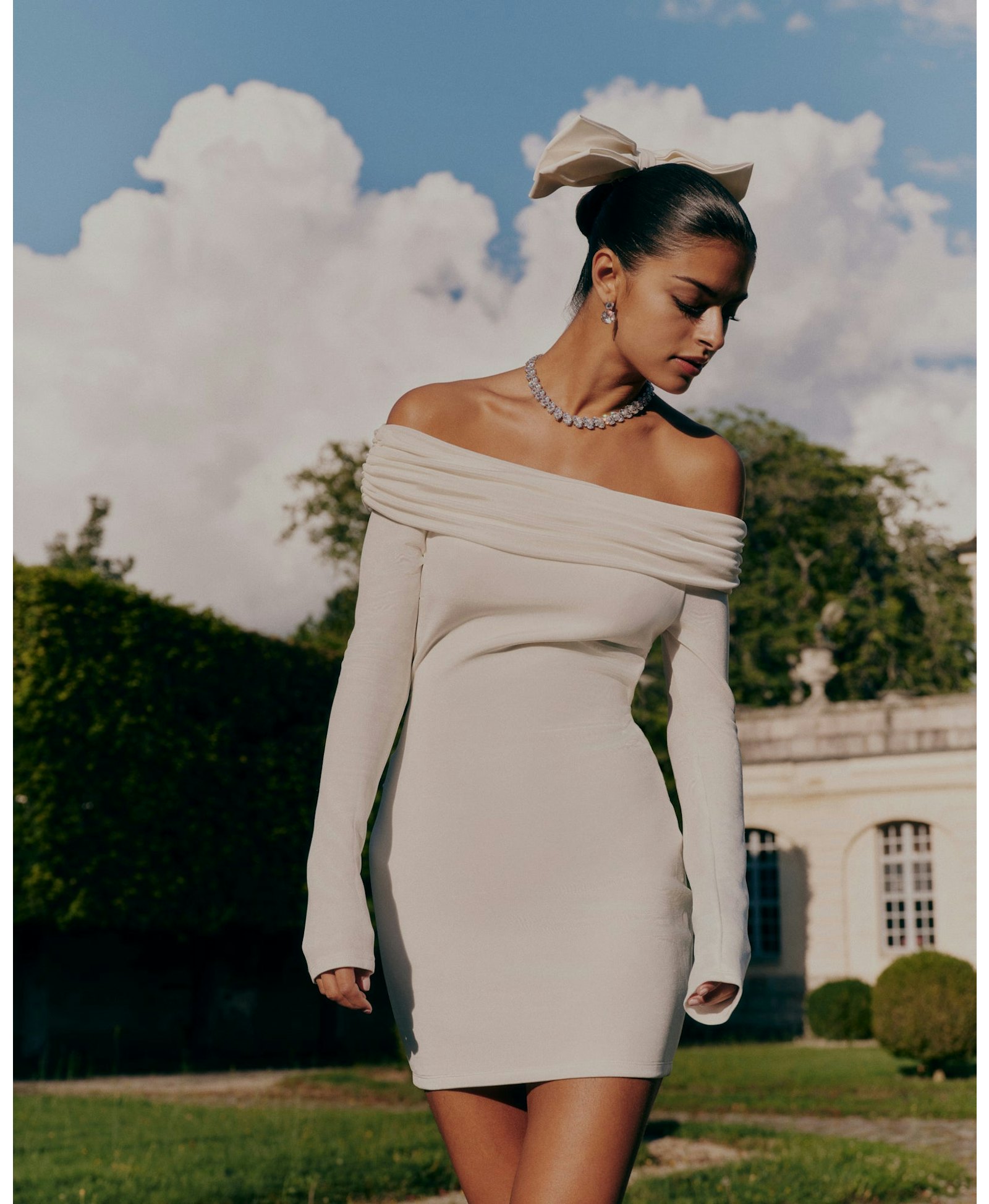 Chantel Dress (White) made by Nana Jacqueline