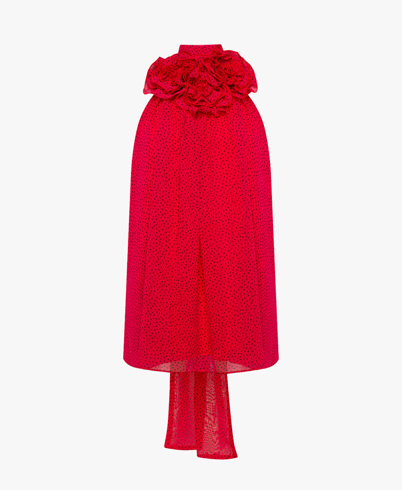 Red Blouse with Flowers made by Guranda