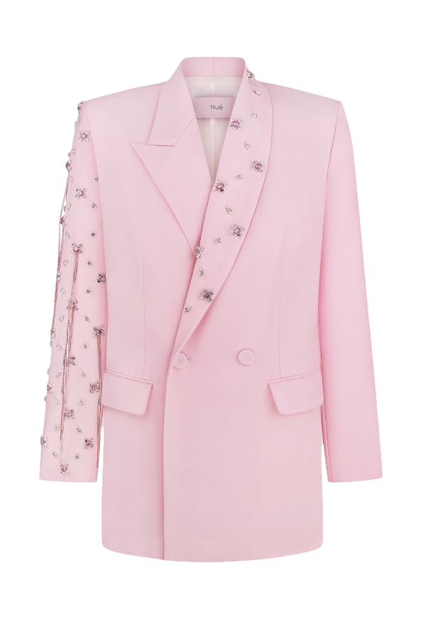 Nué Rose Quarz Tailored Blazer In Pink
