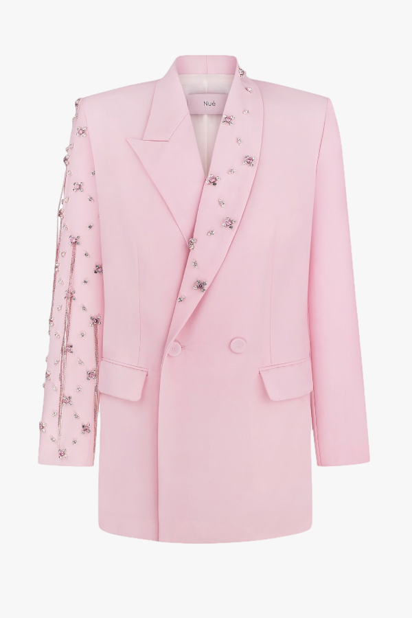 Materiel Tbilisi Cut-Out Single-Breasted Blazer - Pink