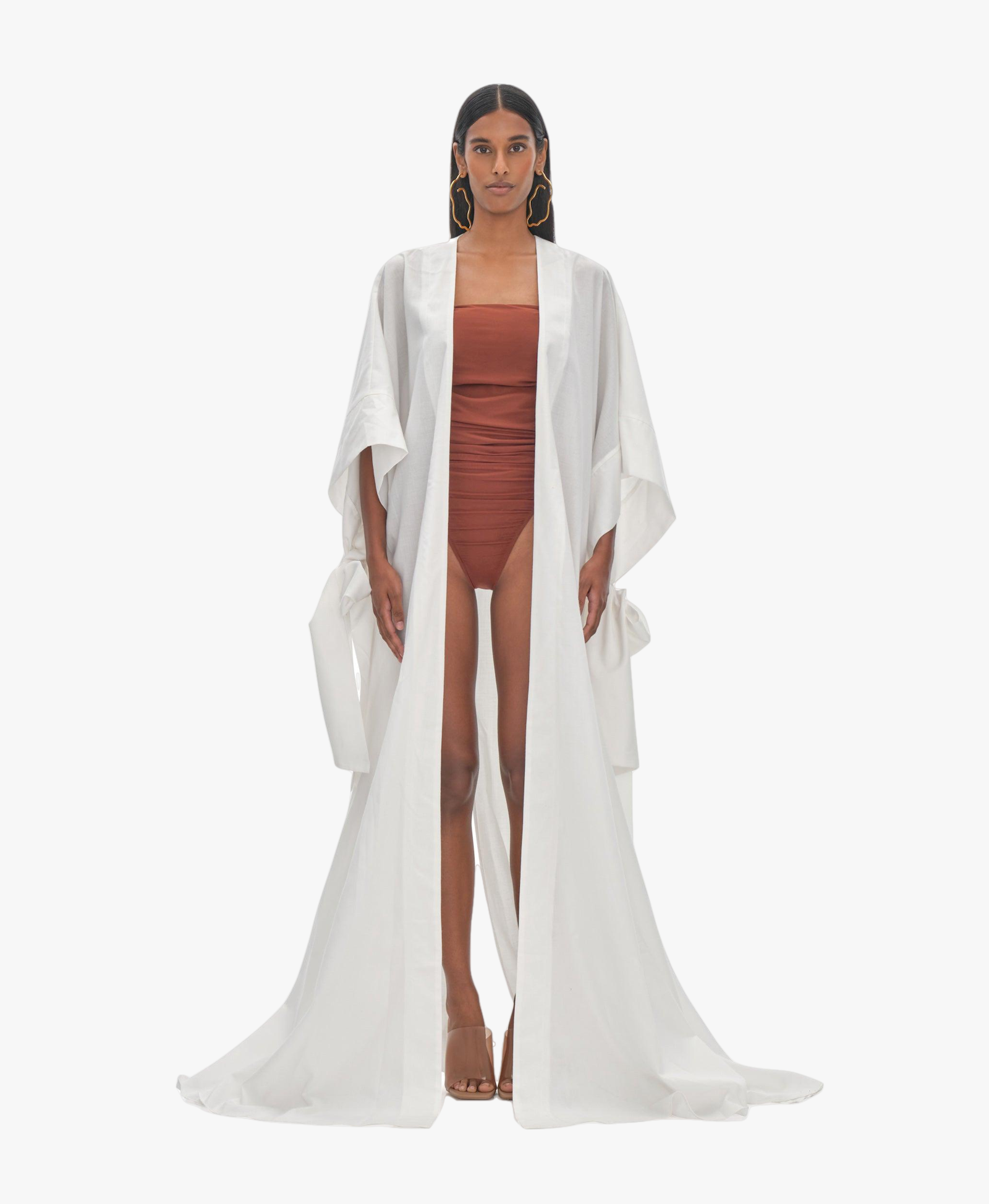 GAMBA IVORY ROBE made by Andrea Iyamah