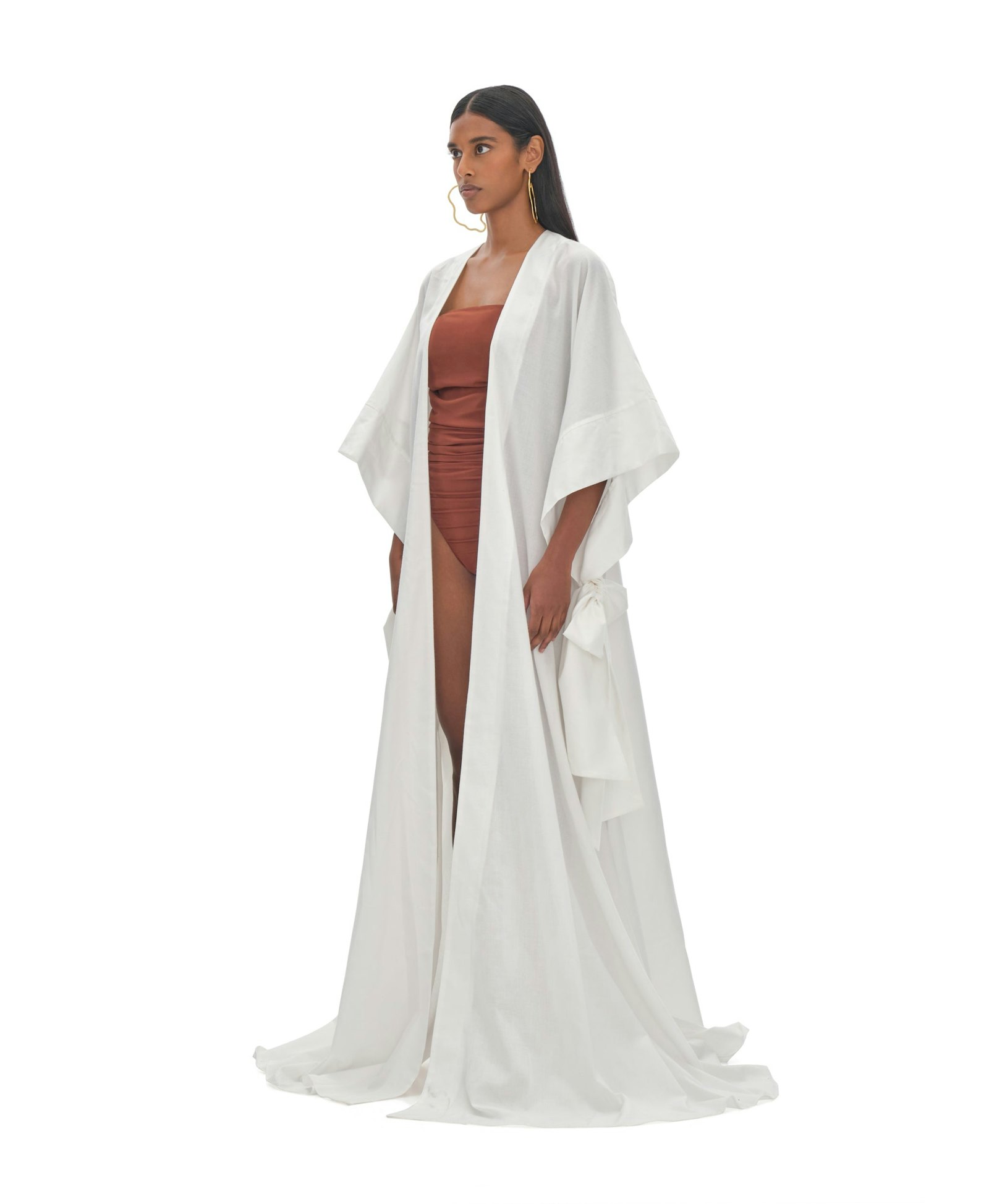 GAMBA IVORY ROBE made by Andrea Iyamah