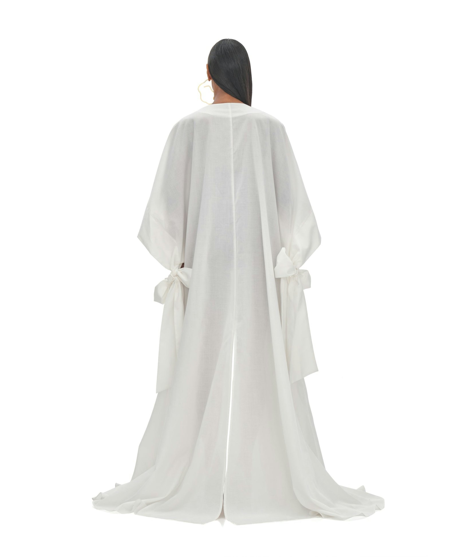 GAMBA IVORY ROBE made by Andrea Iyamah